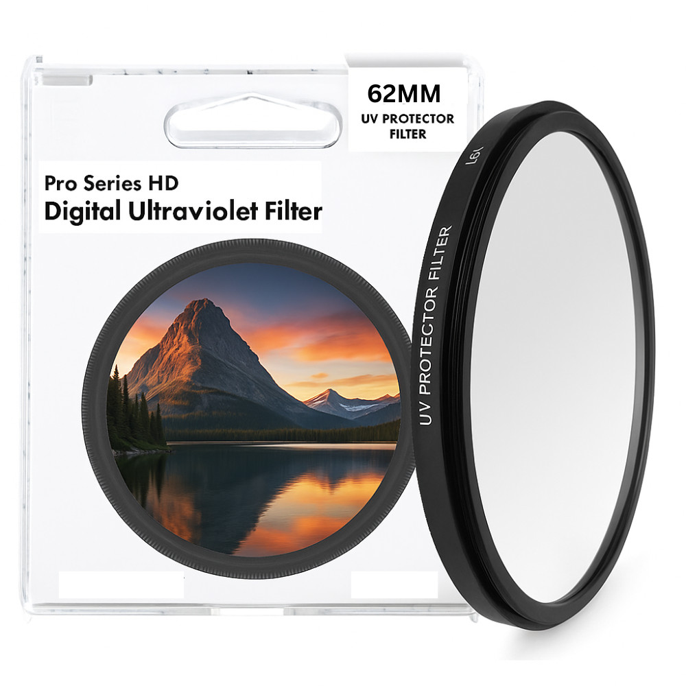 62mm UV Slim Frame Filter lens UltraViolet protector for CANON Hoya Camera DSLR