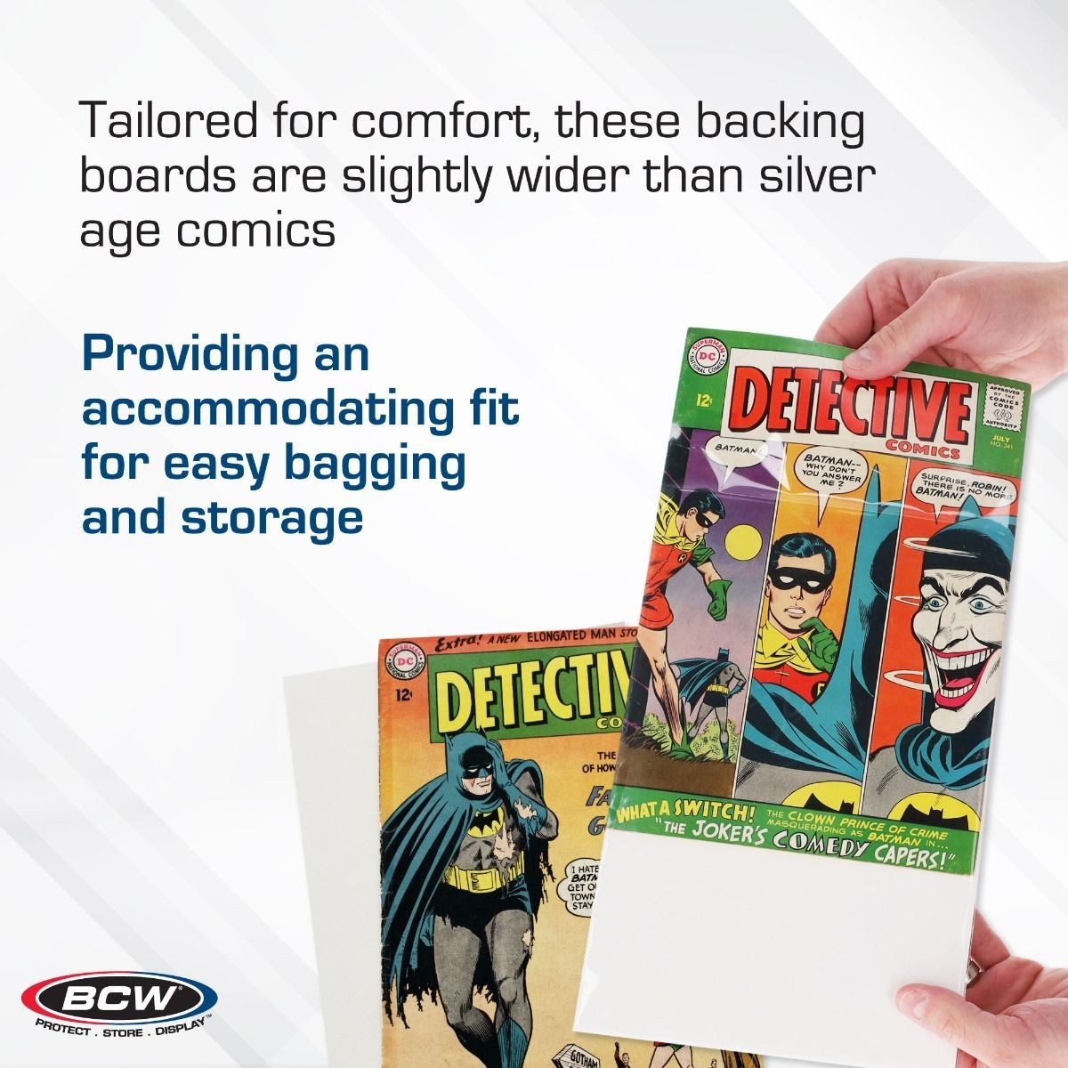 200 - BCW Silver Resealable Thick 2MIL Poly Comic Book Bags & Backing Boards