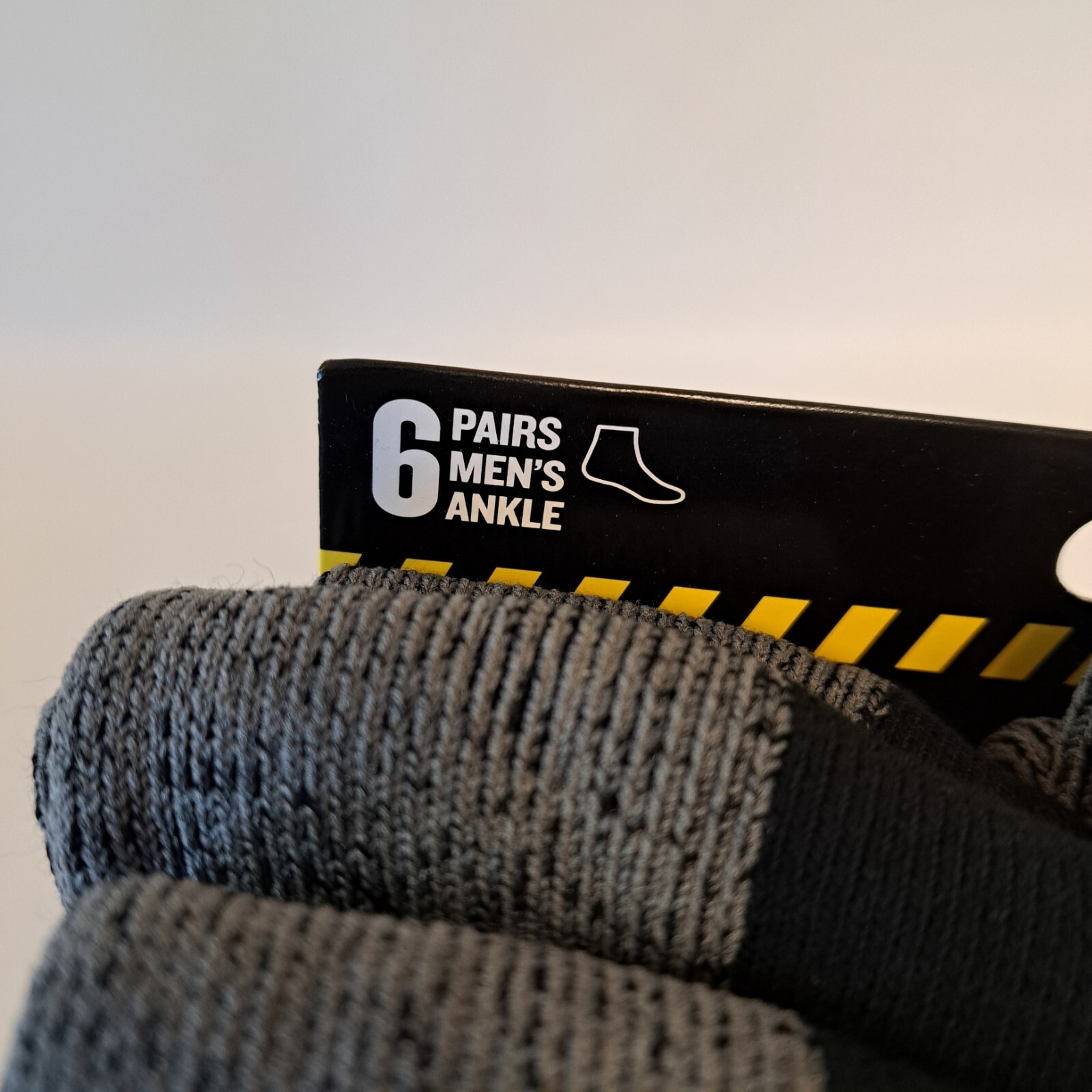 Genuine Dickies Men's Dri-Tech Ankle Socks, 6-Pack Quarter cut Black Grey Work
