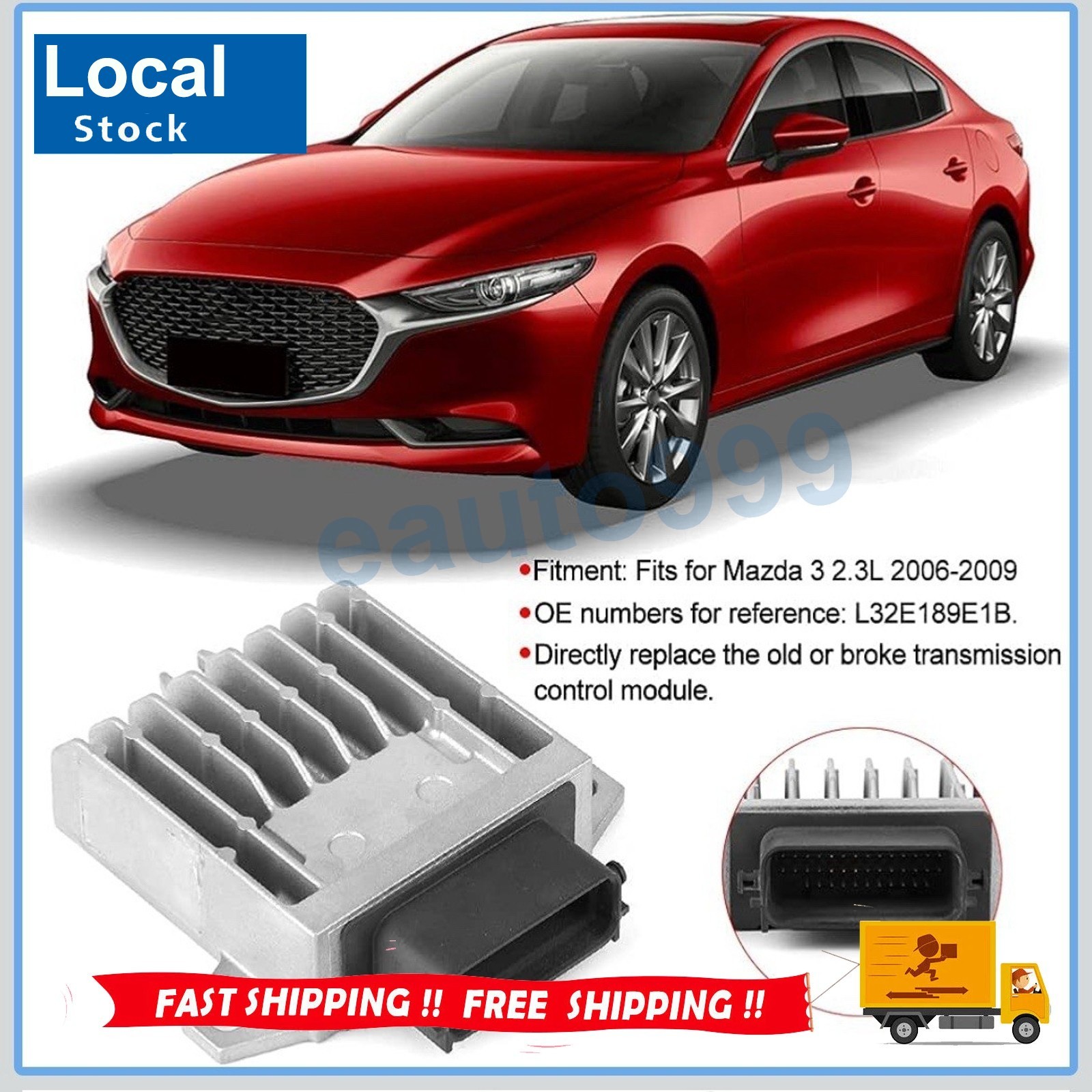 Transmission Control Module L32E189E1B For 2006 Mazda 3 TCM TCU 2.3L READ NOTE