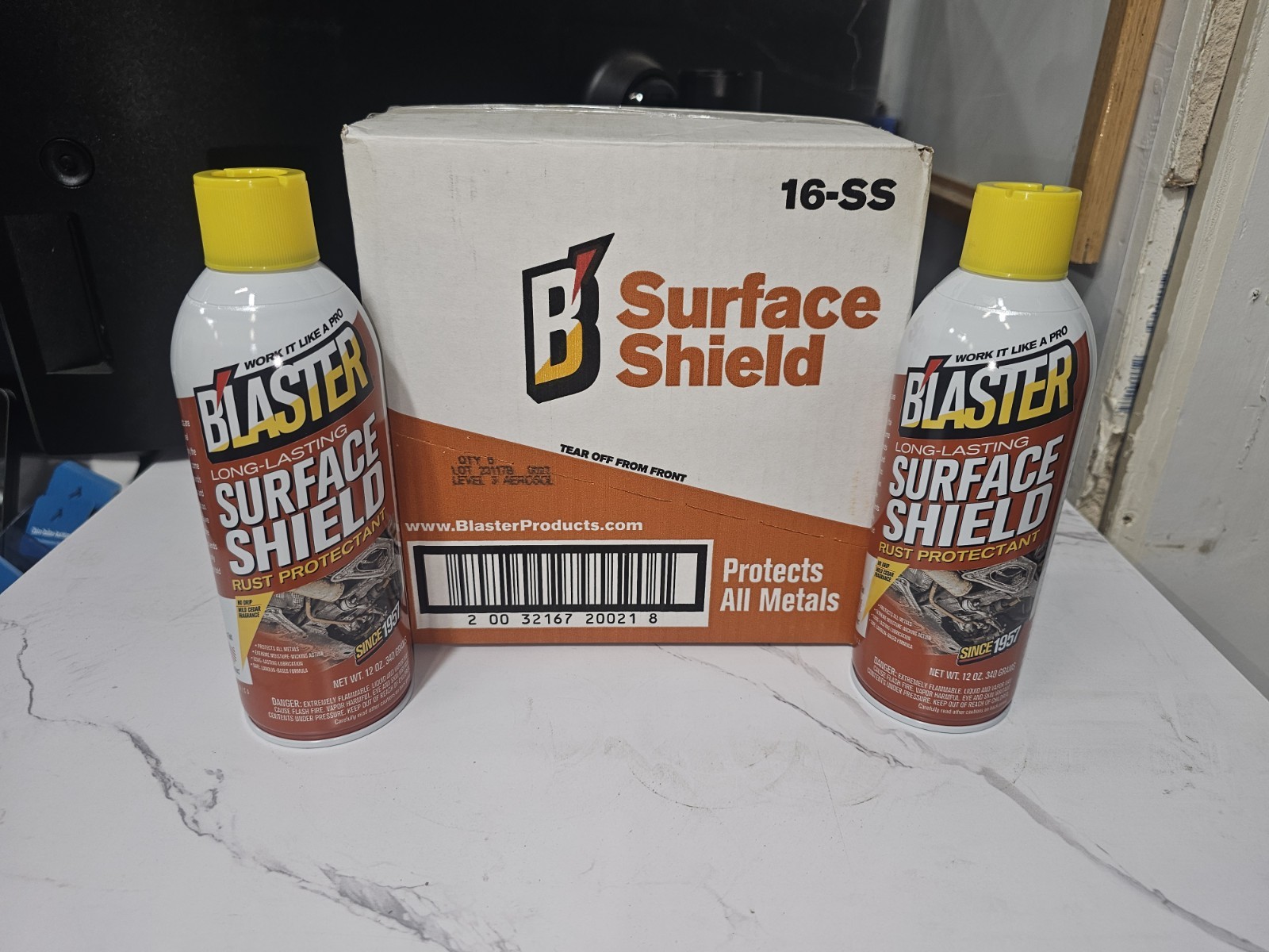 6 PACK - BLASTER Surface Shield Rust Protectant Lubricant Spray 12 Oz