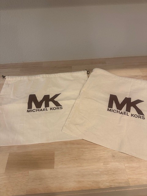 Michael Kors set of 2 Dust Bags Draw Closure 15.5 X 14 - Storage/Travel