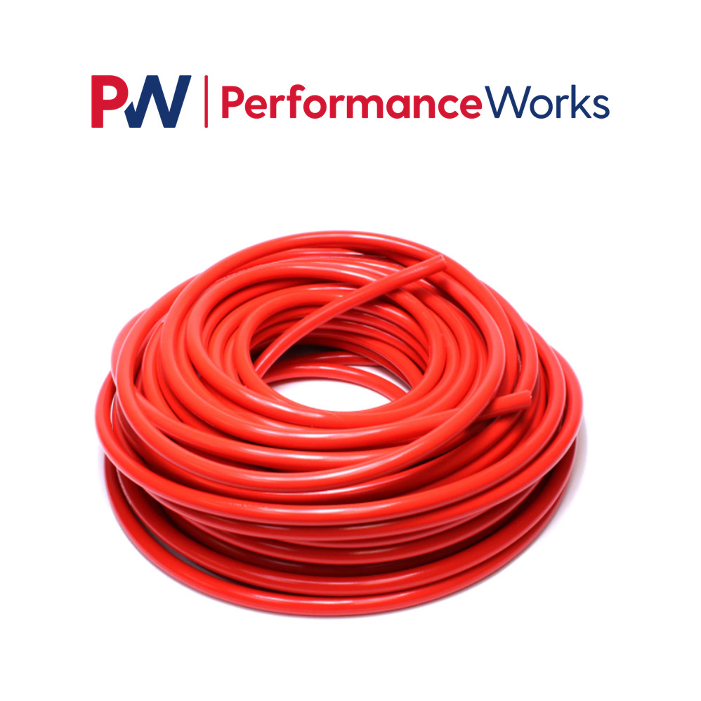 HPS 3/8" ID Red High Temp Reinforced Silicone Heater Hose Tubing 9.5mm ID