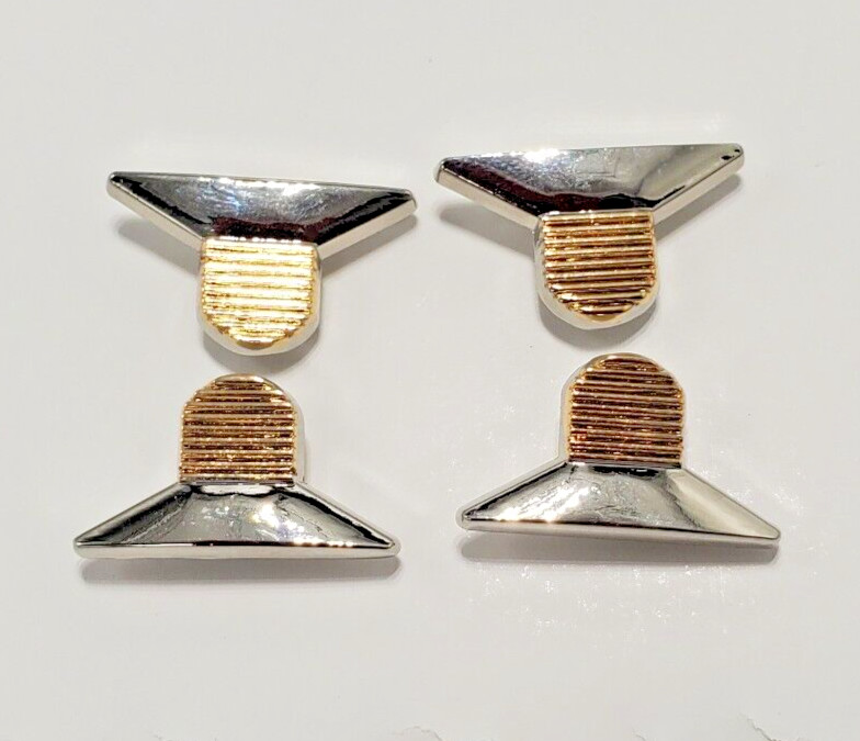 Set of 2 DELUXE Star Trek Lieutenant JG Metal Rank Pin Set- Movies II-VI Era