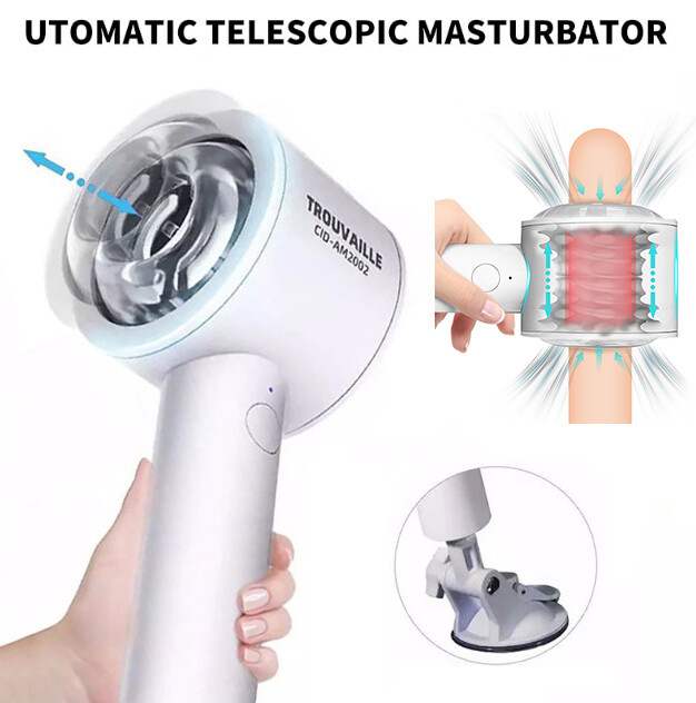 Automatic HandsFree Male Masturbaters Telescopic Cup Stroker For Men Lubricants