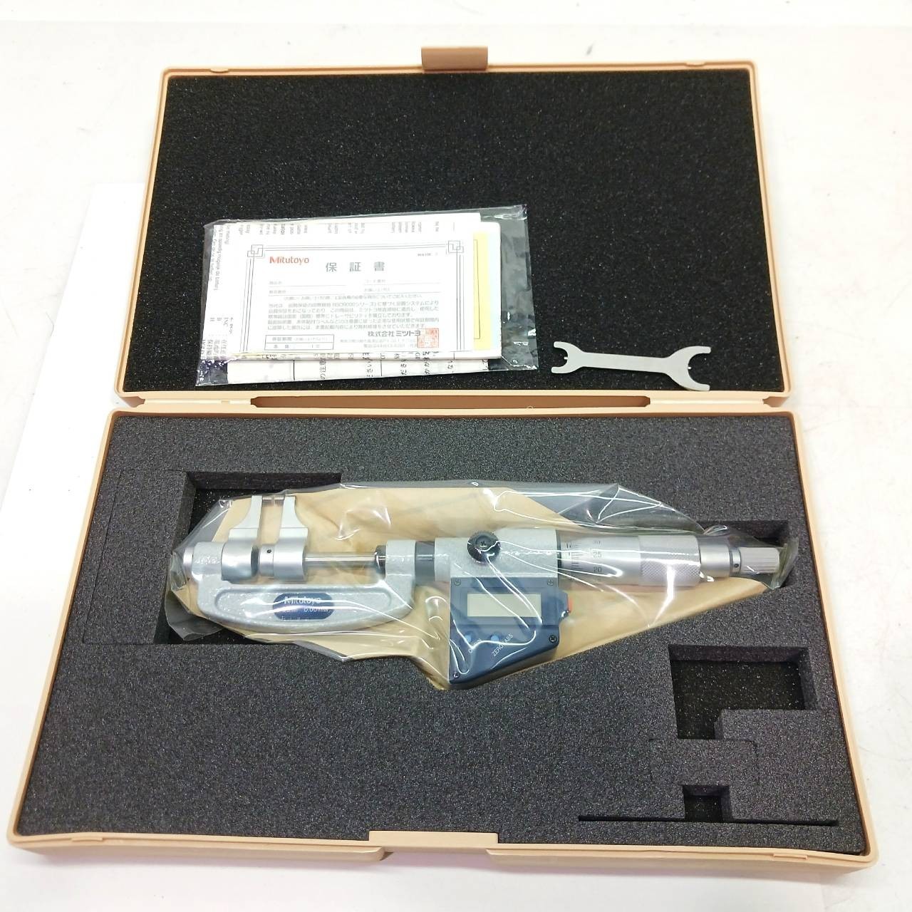 "Unused" Mitutoyo Digital Outside Micrometer OMP-25DM 0-25mm Caliper Japan BD161