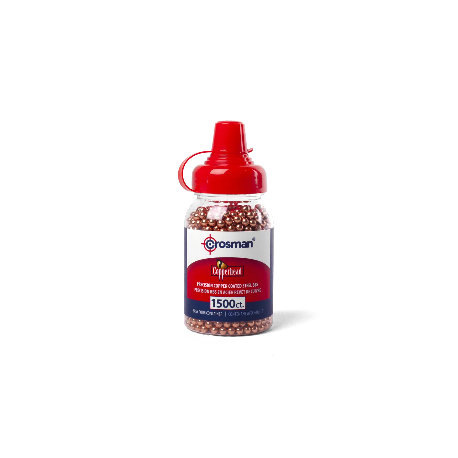 Crosman Copperhead 177 Copper-Coated Steel 1500 Count Bottle-0737
