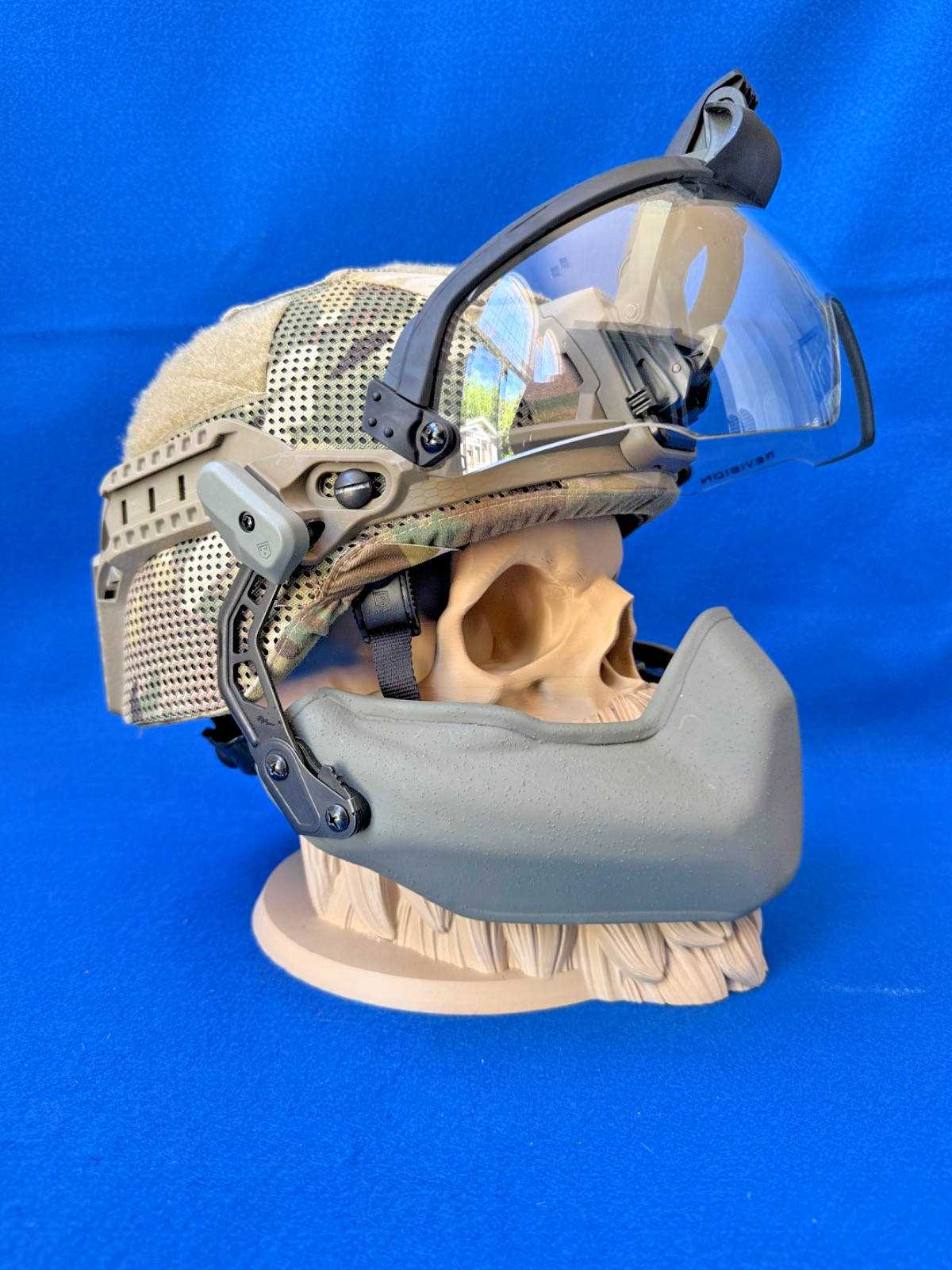 Galvion Revision Viper Level III Ballistic Helmet & Visor / Mandible Shield #4