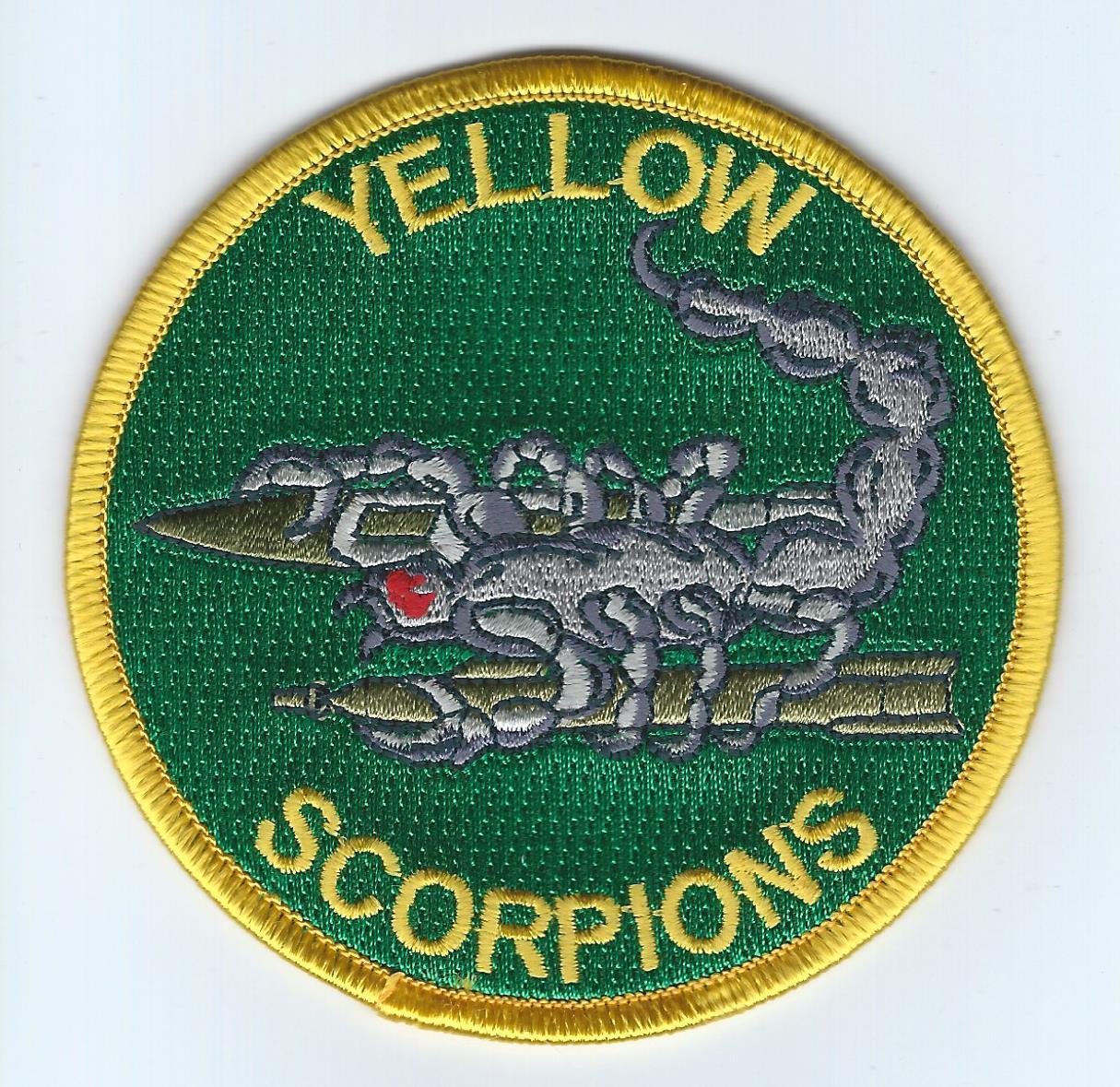134th FIGHTER SQUADRON "YELLOW SCORPIONS" !!NEW!! patch