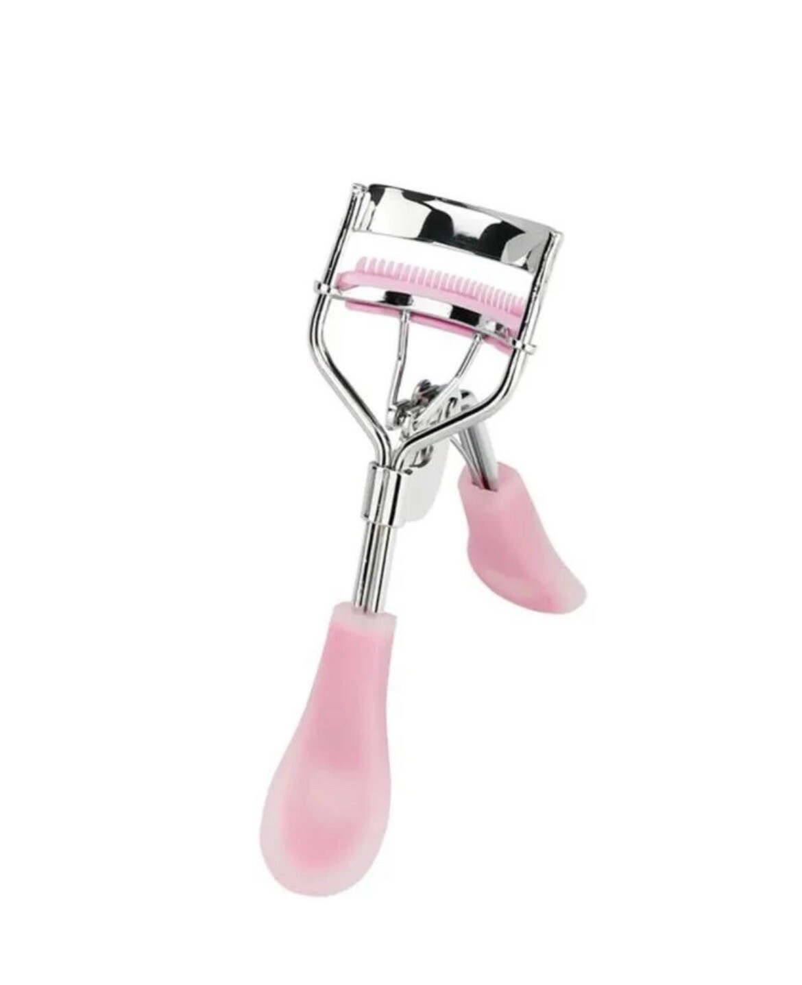 Stainless Steel Pink Eyelash Curler with Silicone Lash Comb/ Fast Shipping