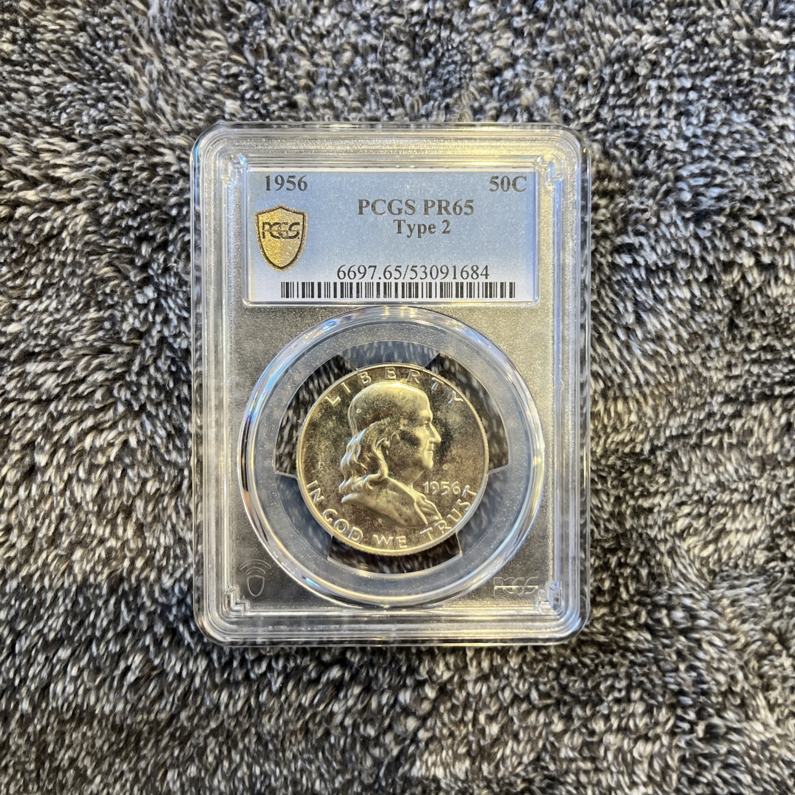 1956 Franklin Half Dollar PCGS PR65 Type 2 #53091684