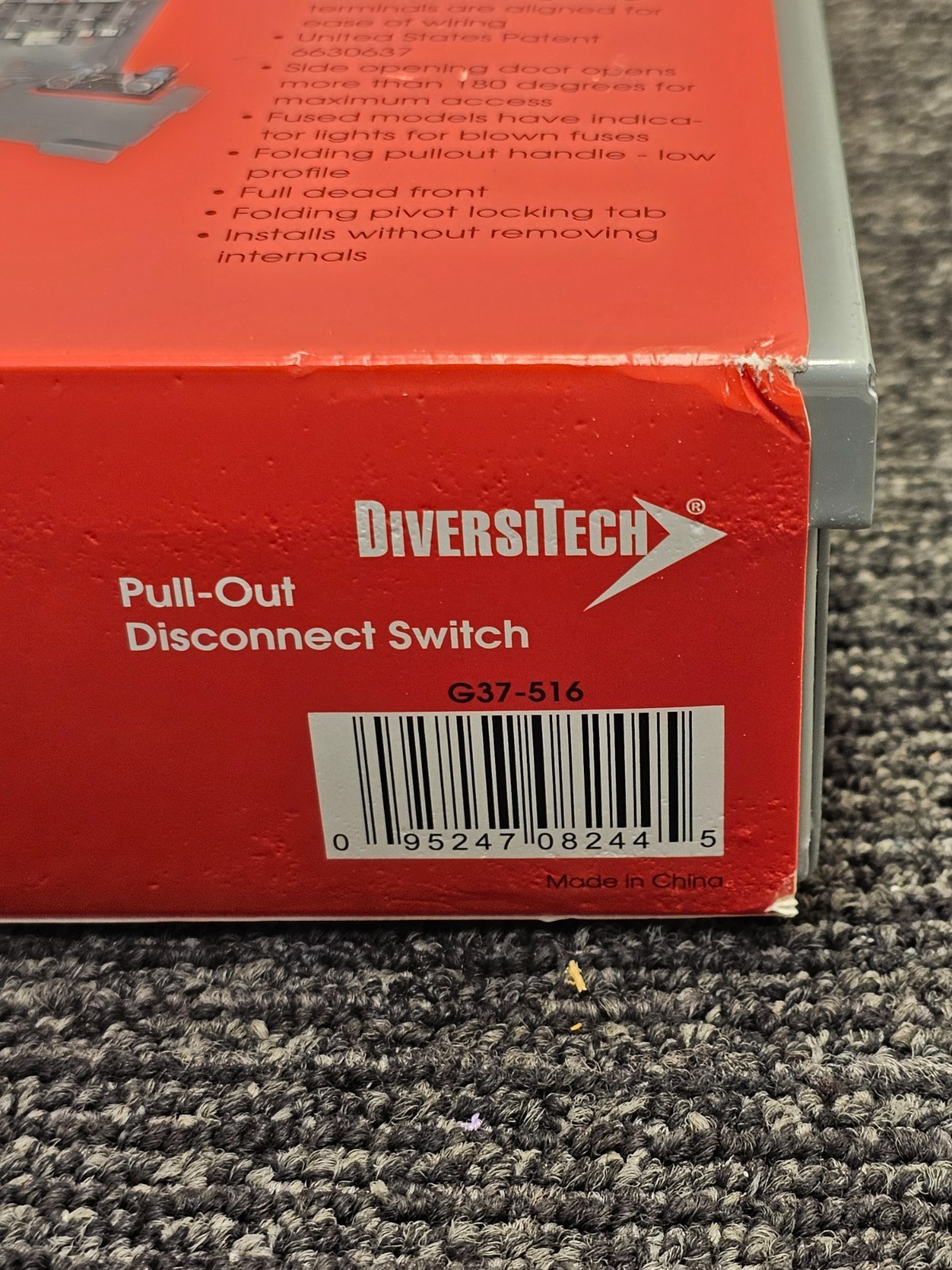 Diversitech DDS-30 Pull-Out Disconnect Switch 30A Fusible Fuse Box