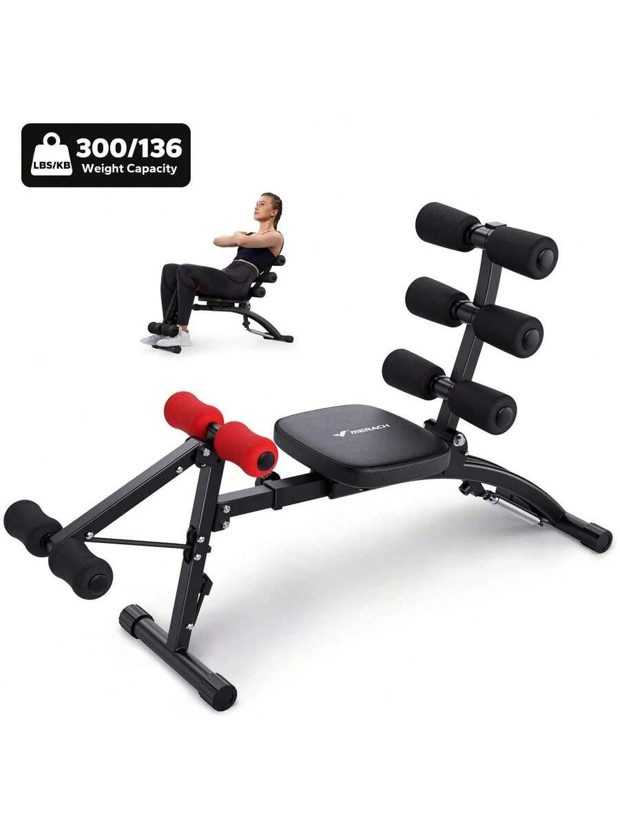 Ab Machine Multi-Functional Adjustable Ab Trainer Workout Bench