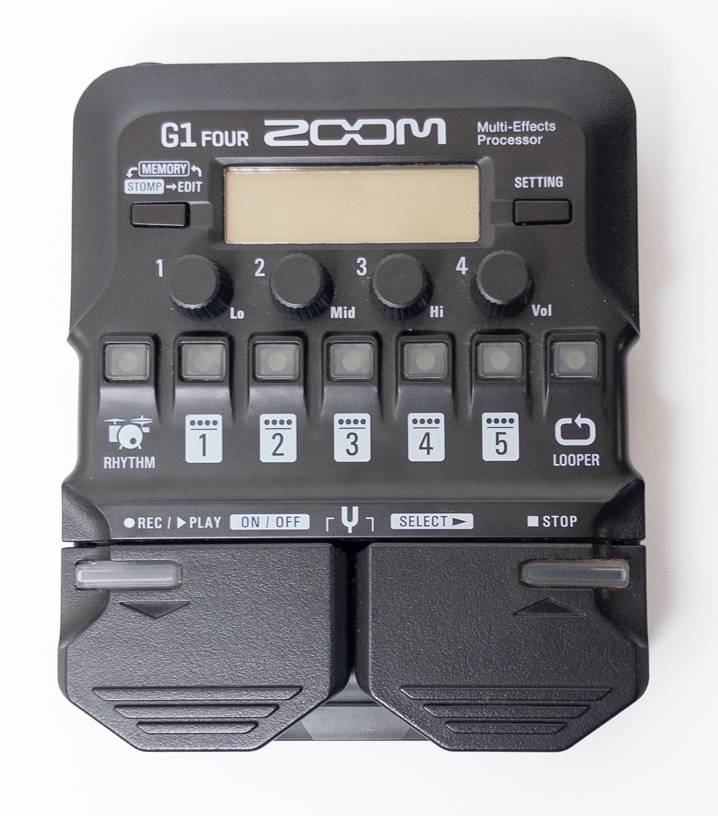 ZOOM G1 Four Guitar Multi Effects Processor Tested Working no adapter