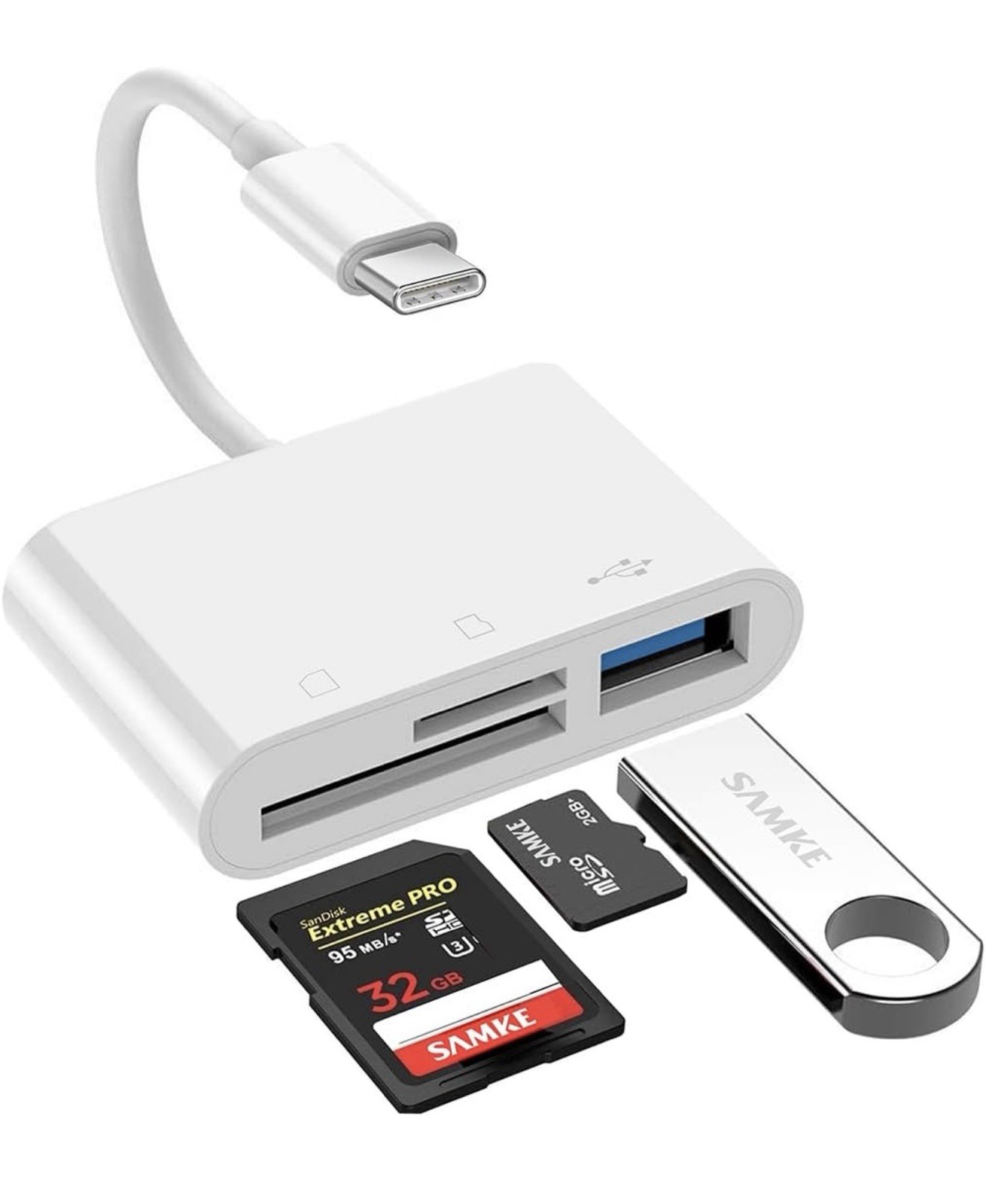 4 in 1 Memory Card Reader USB 3.0 OTG Adapter SD Card Reader For iPhone/iPad USA