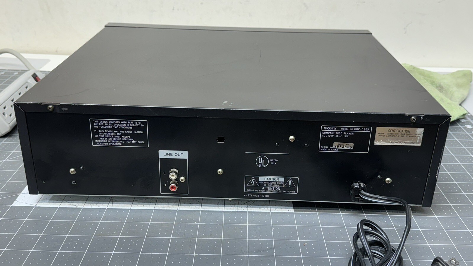Sony CDP-C265- 5 Compact Disc Exchange System- High Density Works W/ Issues 🔥🔥