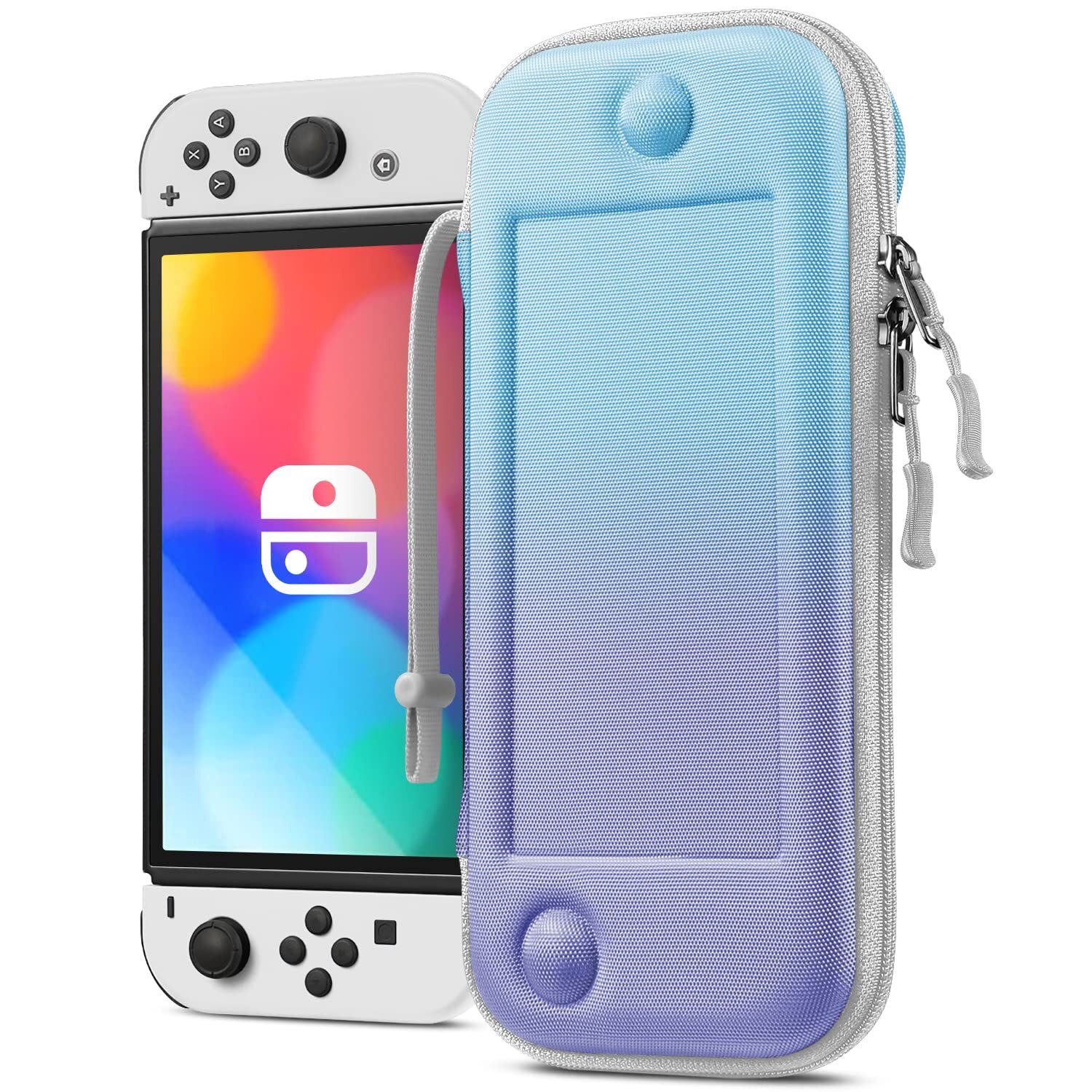 Slim Carrying Case for Nintendo Switch OLED Model 2021/Switch 2017 Storage Bag