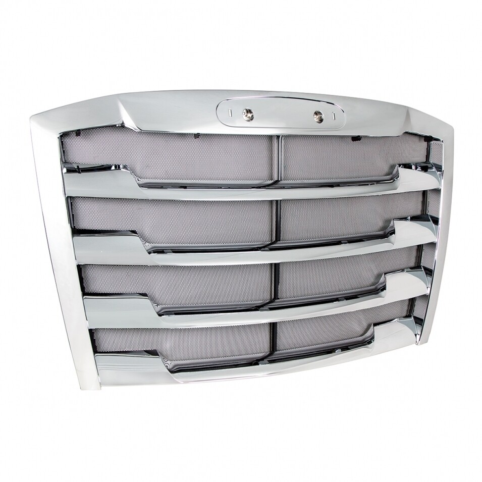 Chrome Freightliner Cascadia Grill with Bug Screen (161-NW)