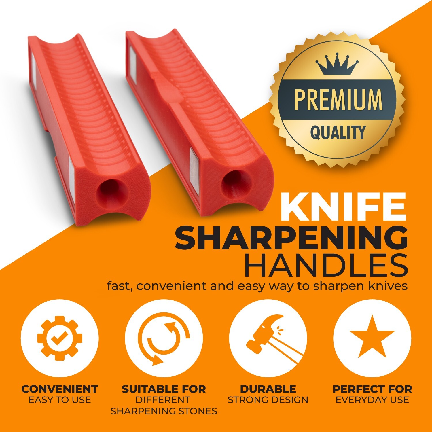 Wicked Edge Knife Sharpener Diamond Stone Handles