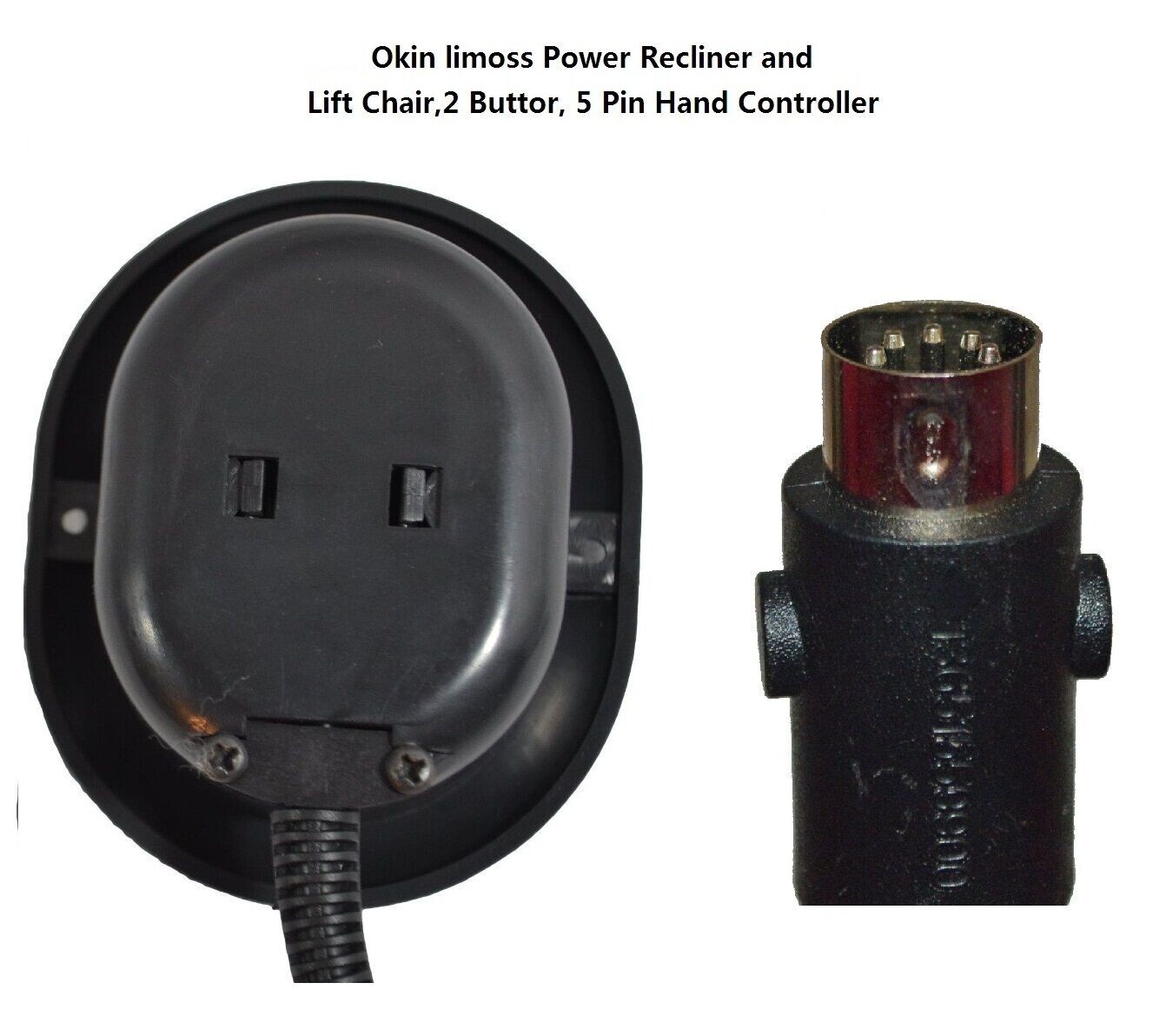 Ashley Limoss Electric Sofa Switch - MLSK9-A 2 Button Power Recliner Switch