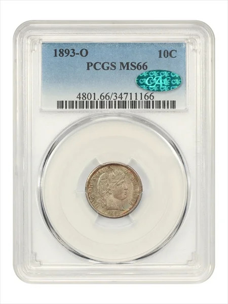 1893-O Barber Dime PCGS MS66 CAC