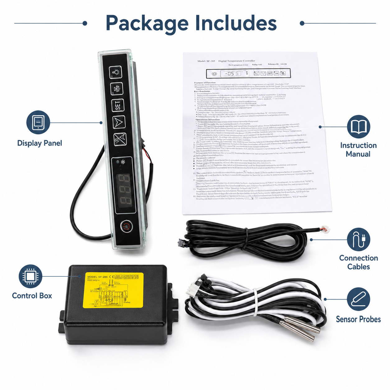 SF-285 Digital Temperature Controller 115VAC for Freezer Refrigerator