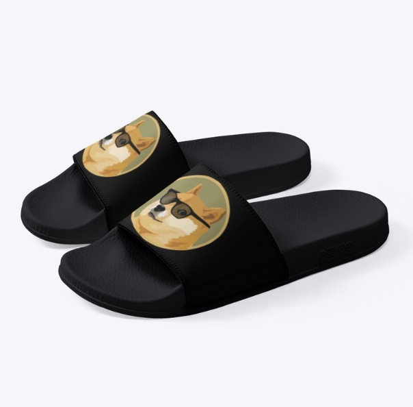 Doge Slides Dogecoin Sandals