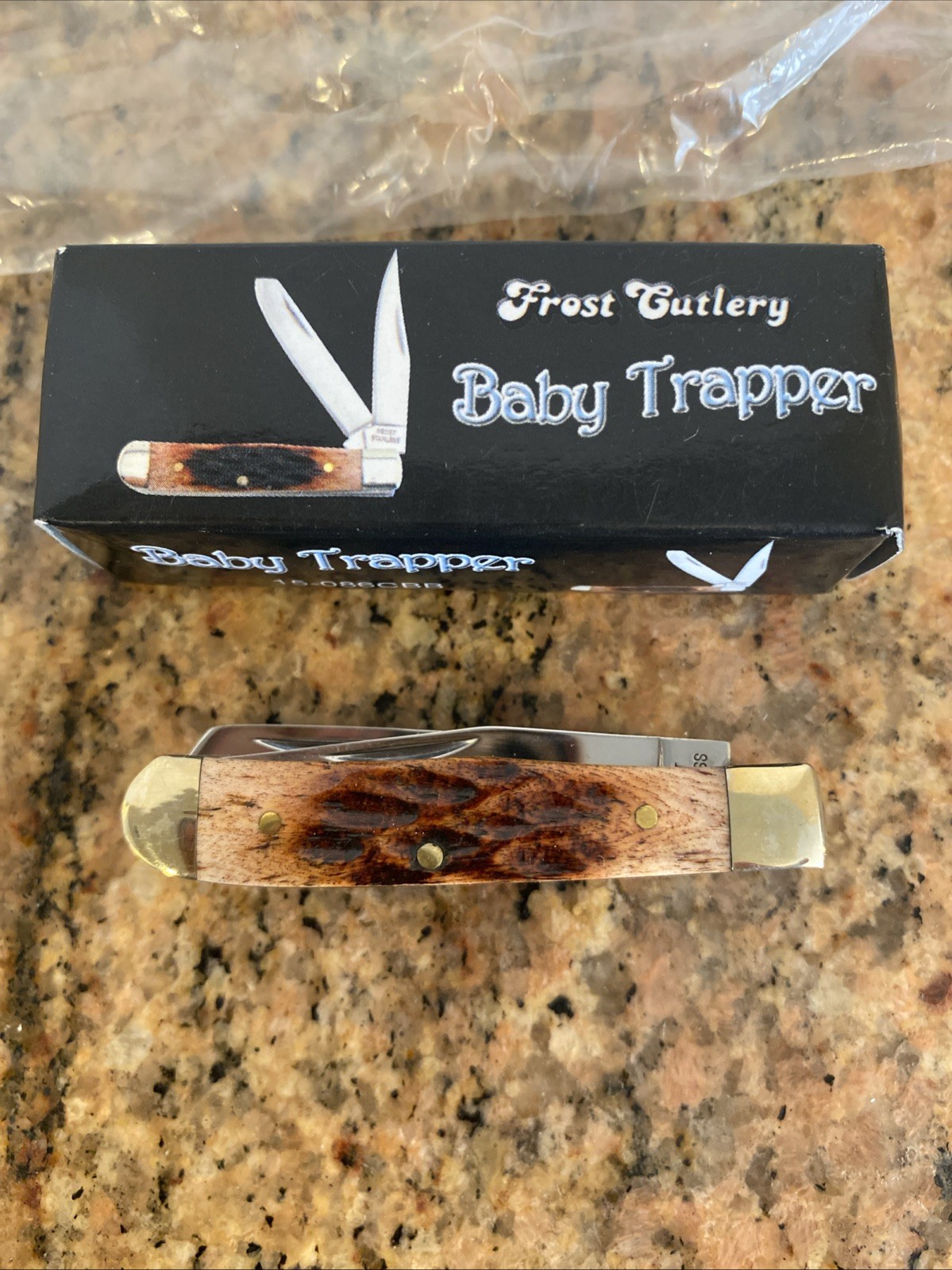 FRost Cutlery Baby Trapper 15-086CBB Pocket Knife 2.5” Closed New