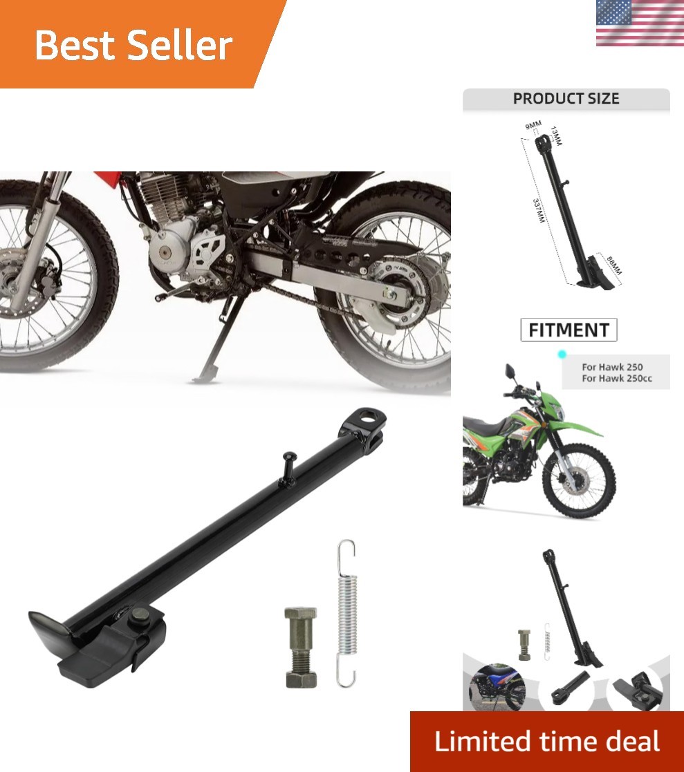 Reliable Hawk 250 Kickstand - Iron Construction & Hassle-Free Installation