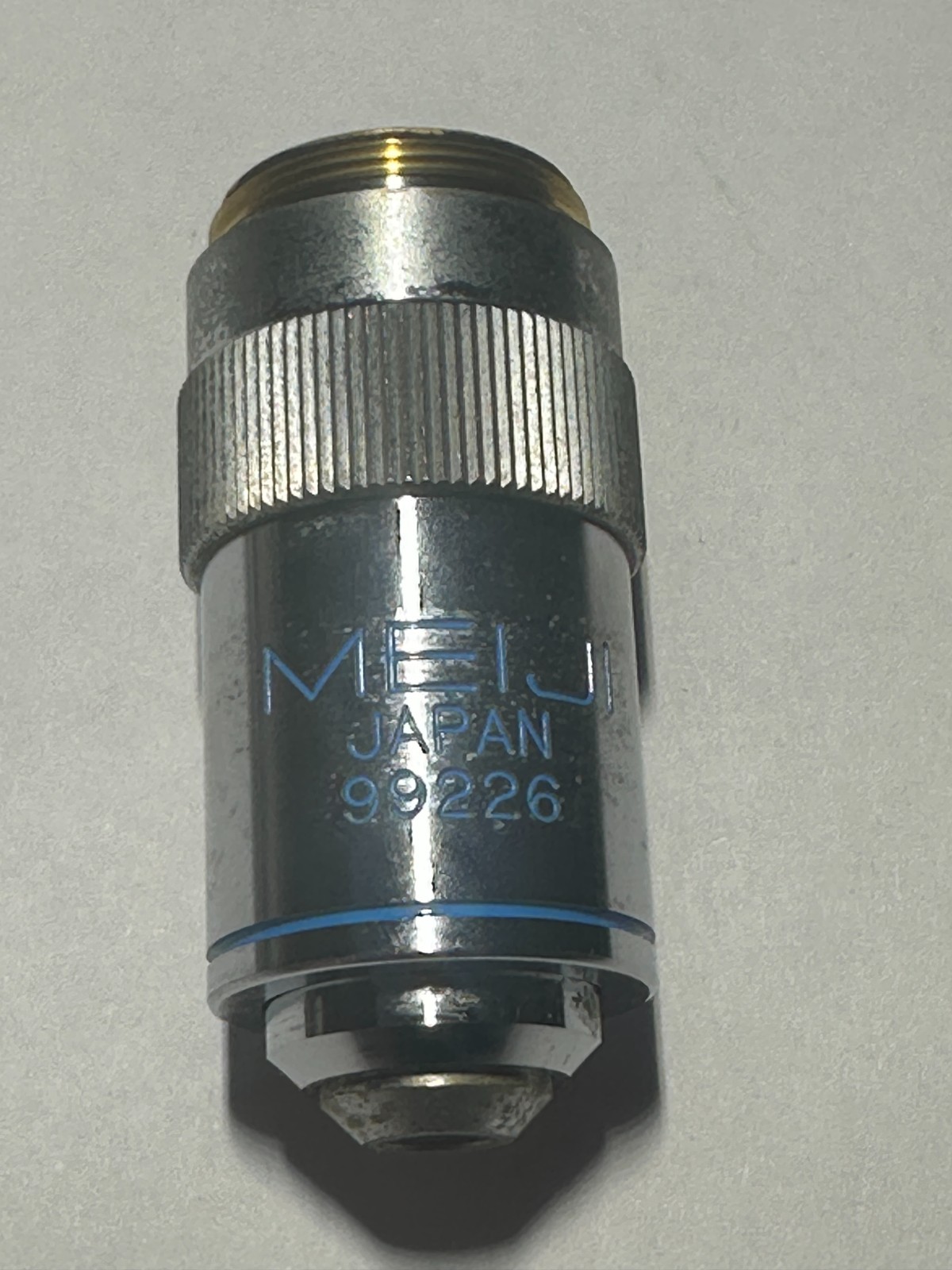 Meiji Japan SN 99226 S. Flat Field 40 0.65 160/0.17 DIN Objective Lens - Used
