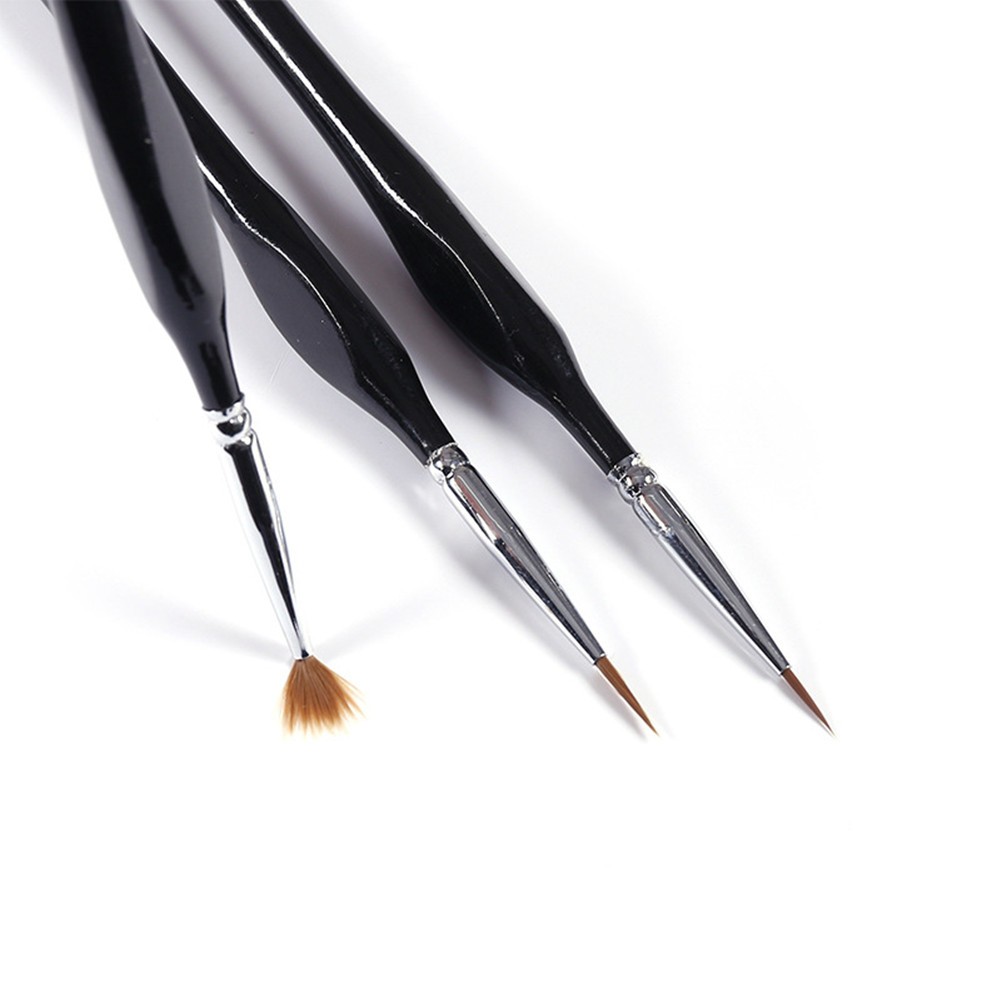 6Pcs Extra Fine EF Tip Details Paint Model Maker Painting Brush Pen Tool Set B