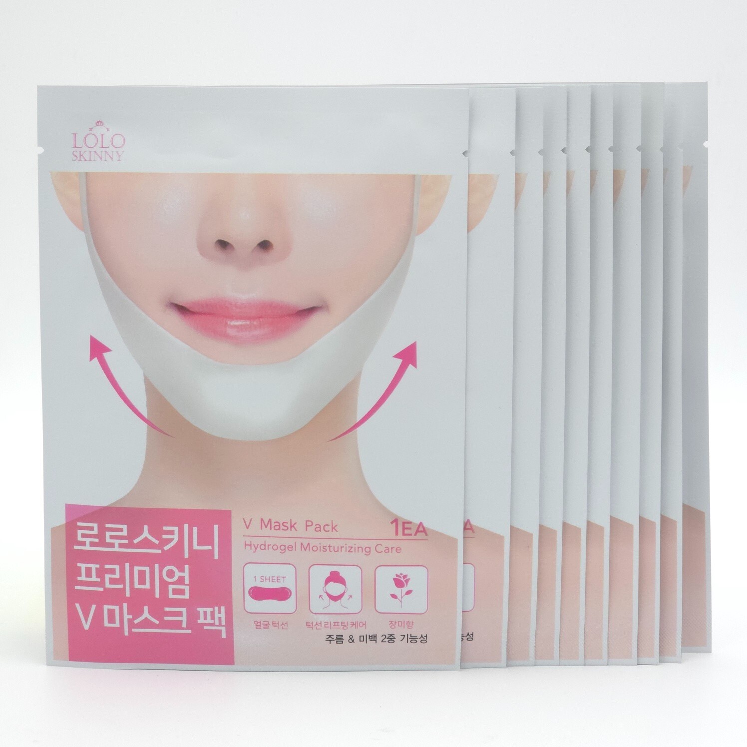 LOLOSKINNY Premium V Mask Pack 7g x 10pcs Hydrogel Moisturizing K-Beauty