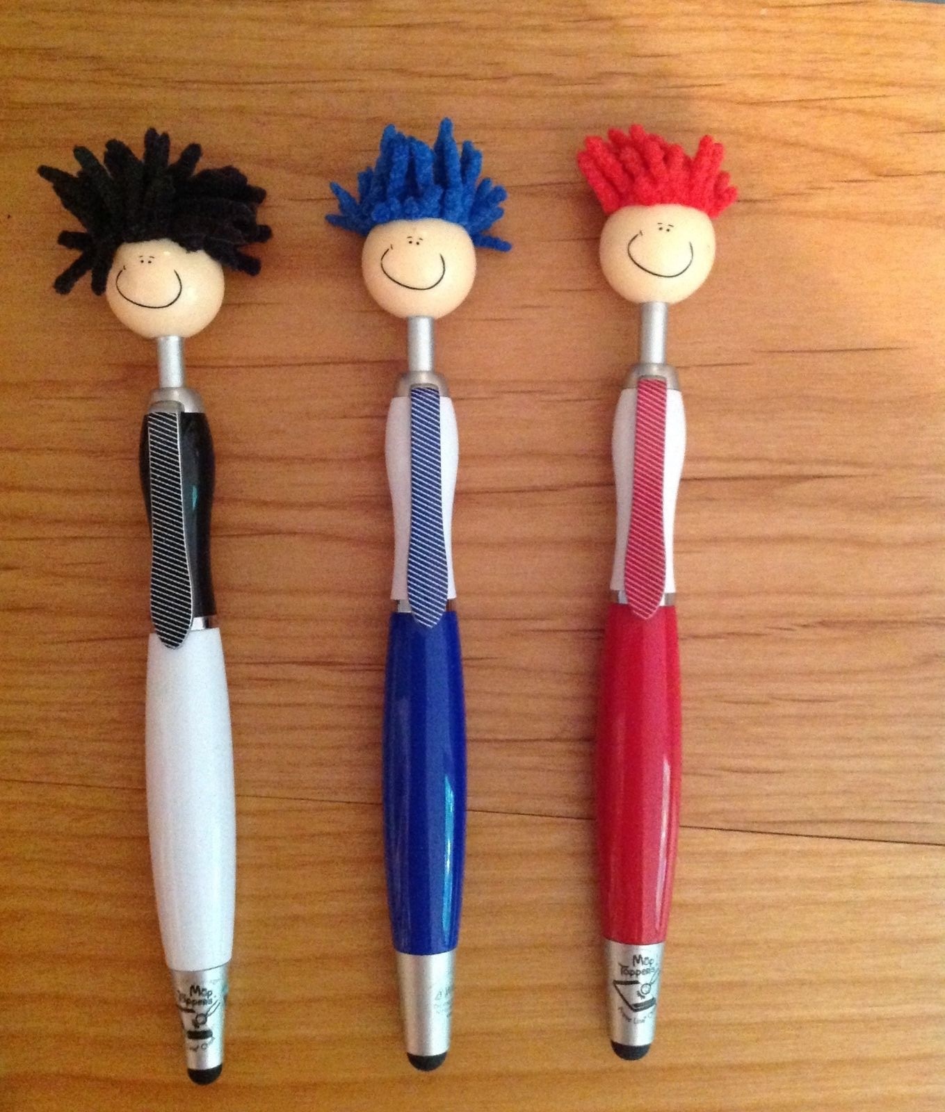 MOP TOPPER™ QTY 5 STYLUS PENS -MICROFIBER SCREEN/iPAD CLEANER FOR COMPUTERS
