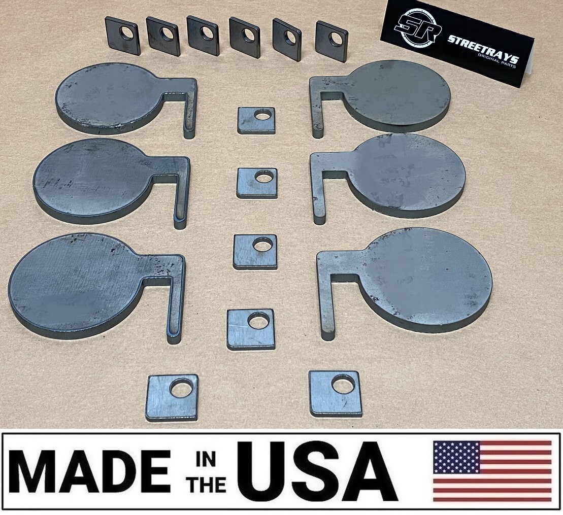 [SR] 3/8" Steel IDPA Shooting Target Dueling Tree DIY Kit 4" Paddles & Weld Tabs