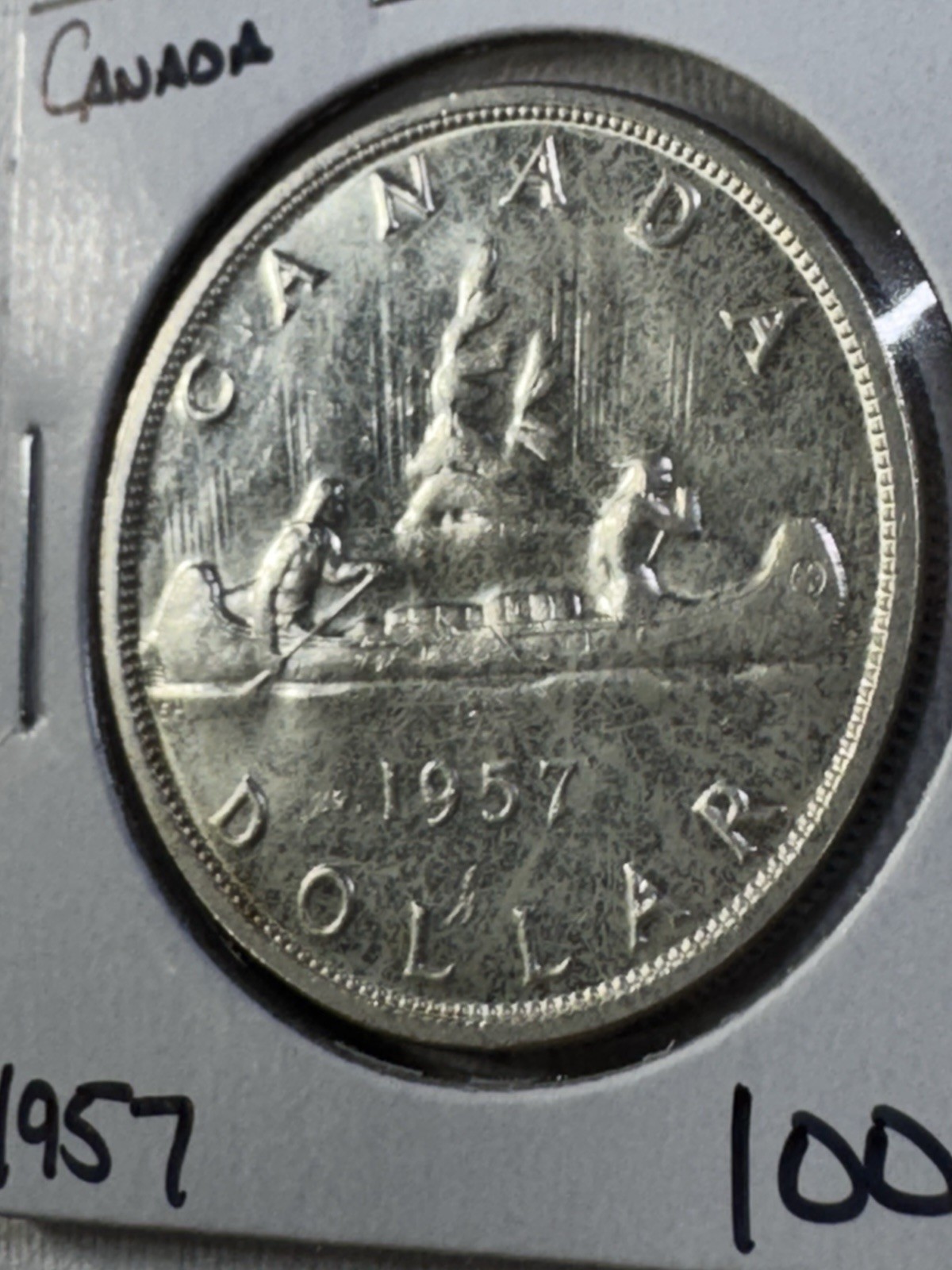 1957 Canada $1 Silver Coin Low Mintage