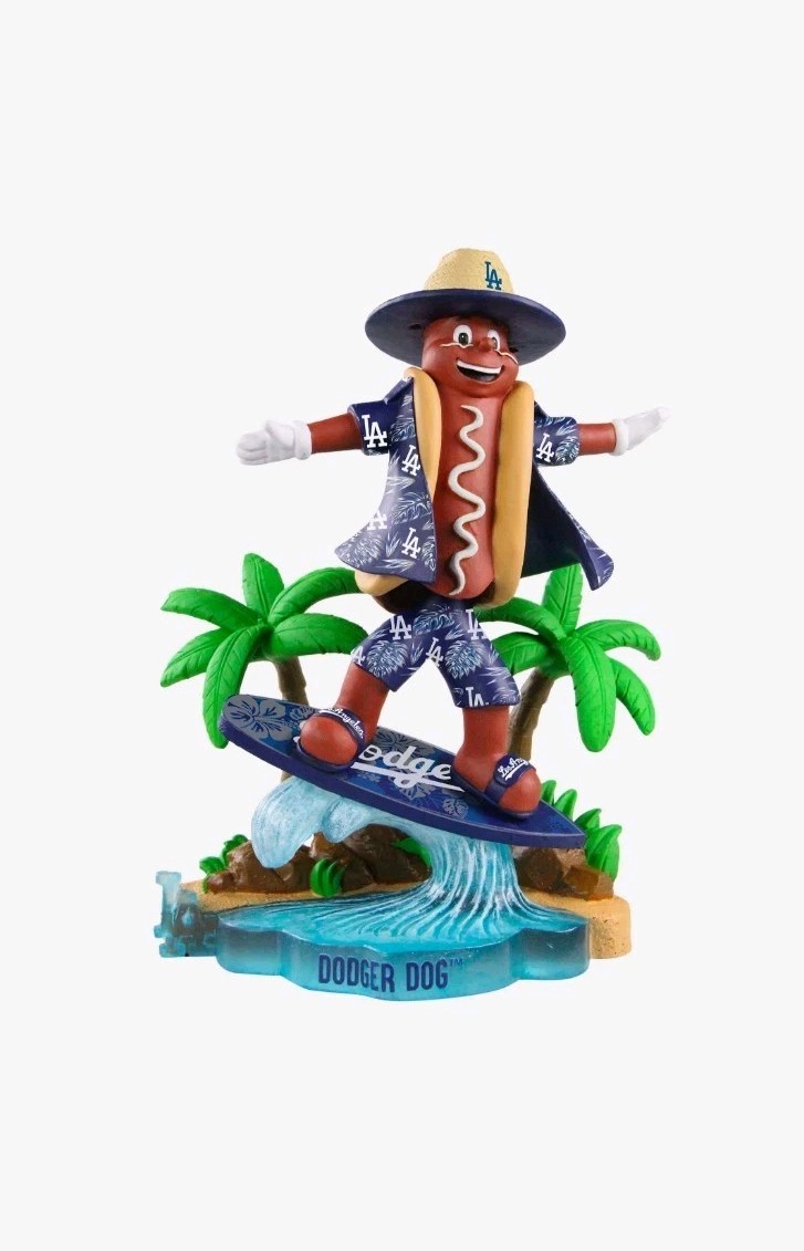 Los Angeles Dodger Dog Surfing Mascot Forever FOCO Bobblehead /400 New in Box