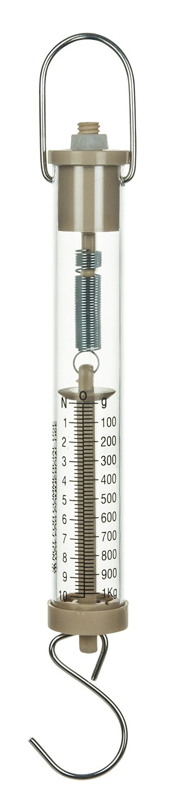 Newton Force Meter Spring Scale Max Capacity 10N 1kg Dual Scale Labeled