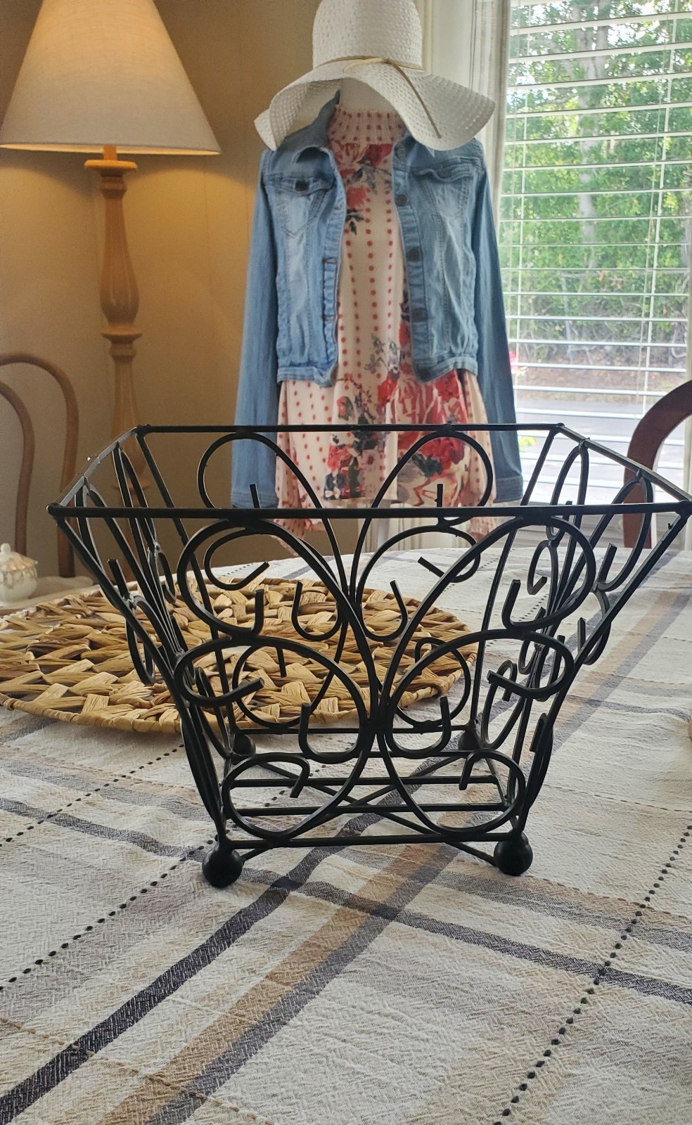 Vintage Southern Living at Home | Wrought Iron | Metal Baskets 10"x7.5"