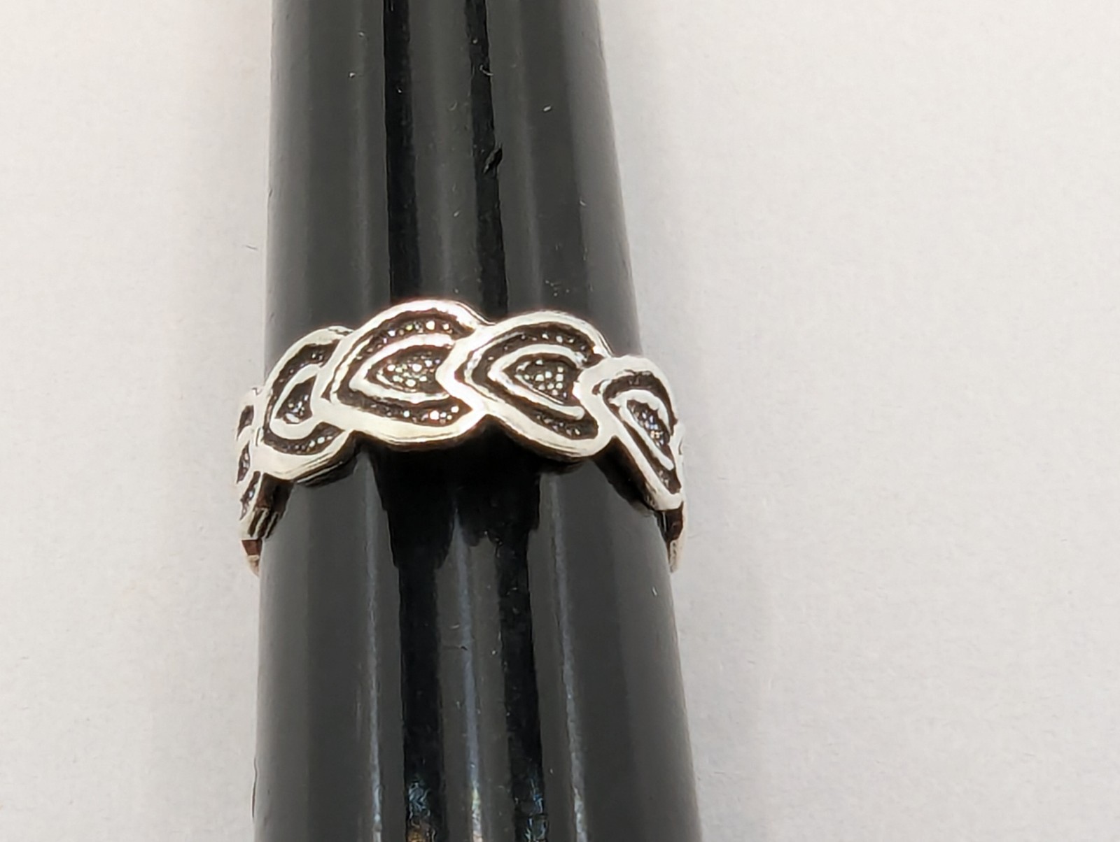 Sterling Silver Toe Ring. Hearts Design. Adjustable Size. 925 Sterling Silver