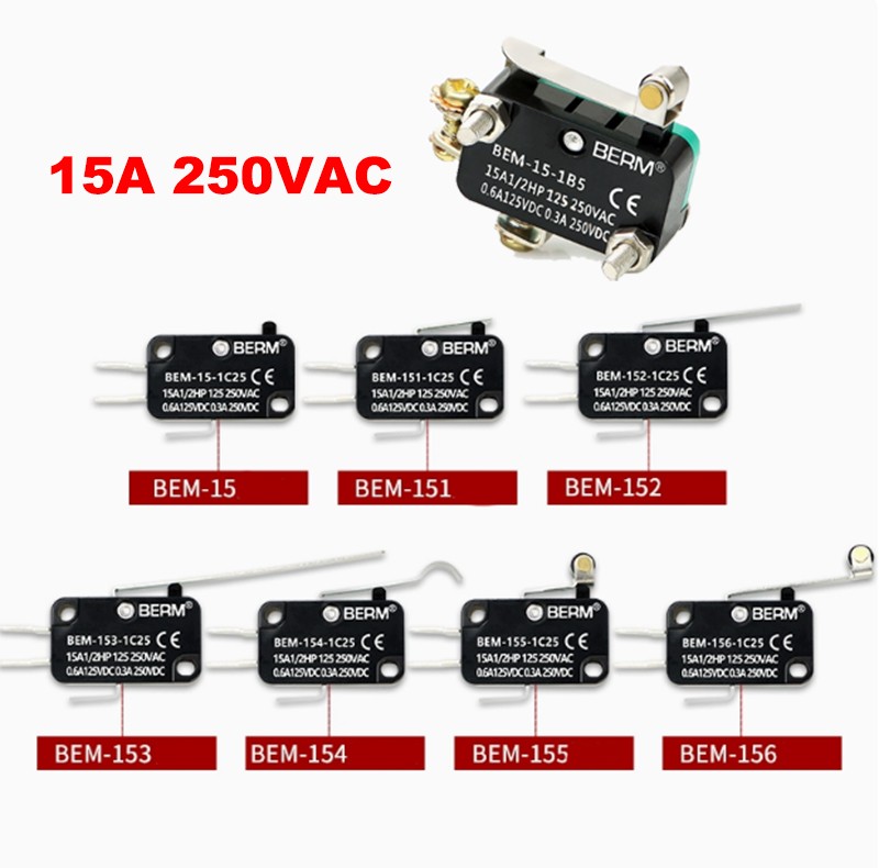 BEM-15/151/152/153/154/155/156-1C25 15A/250VAC Micro Switch For Microwave Ovens