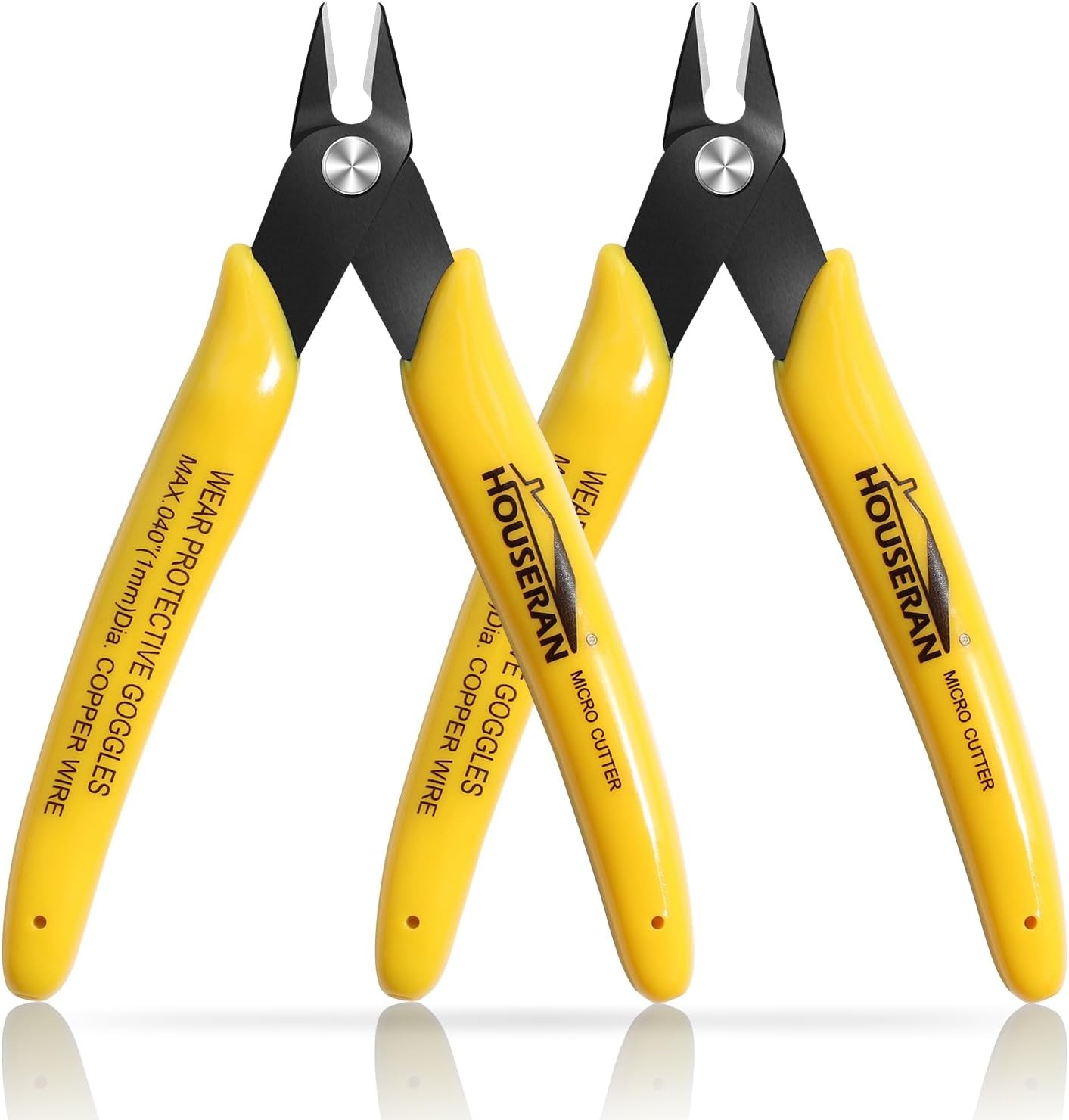 2 Pack Flush Cutters Small Wire Cutter Flush Cut Snips Side Cutter | Precision