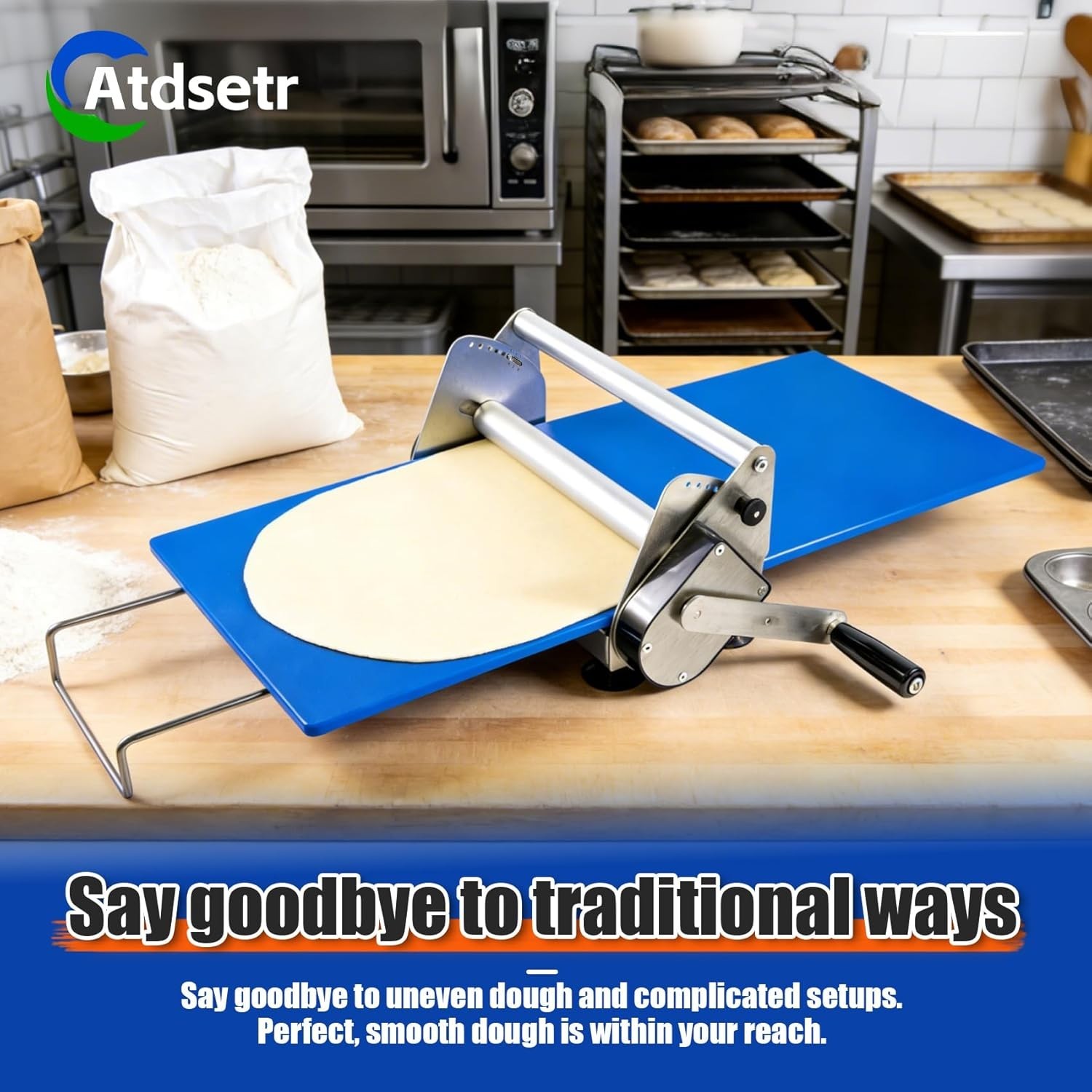 Rolling Machine for Bakery Pizza - Stainless Steel