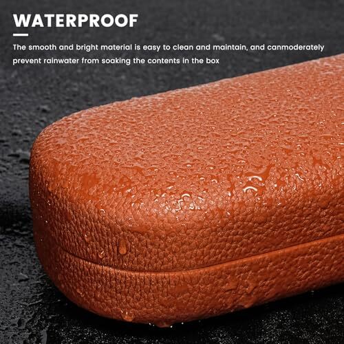 Hard Shell Leather Sunglasses Case,Classic Large Glasses Case for Women Brown