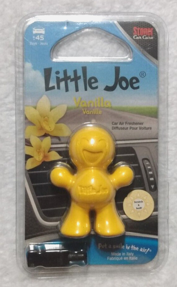 Stoner Car Care Little Joe Car Vent Air Freshener Vanilla Scent 45 Days New NIP