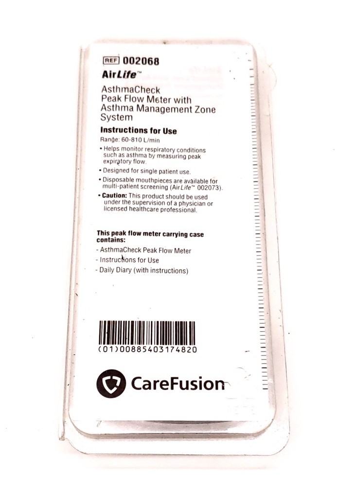 CareFusion Airlife Asthma Check Peak Flow Meter