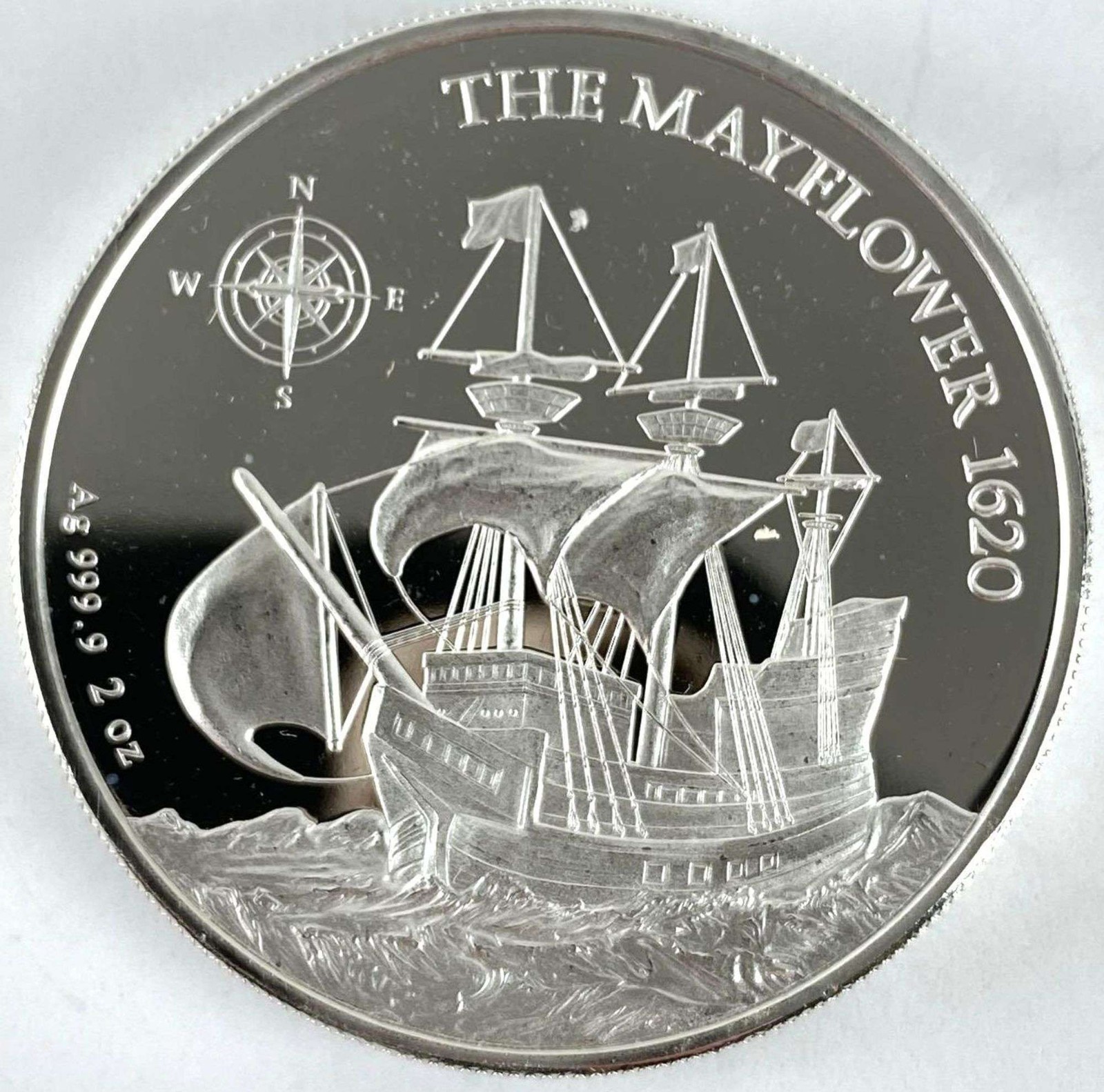 2022 Niue The Mayflower 2 oz Silver Coin - Circulated