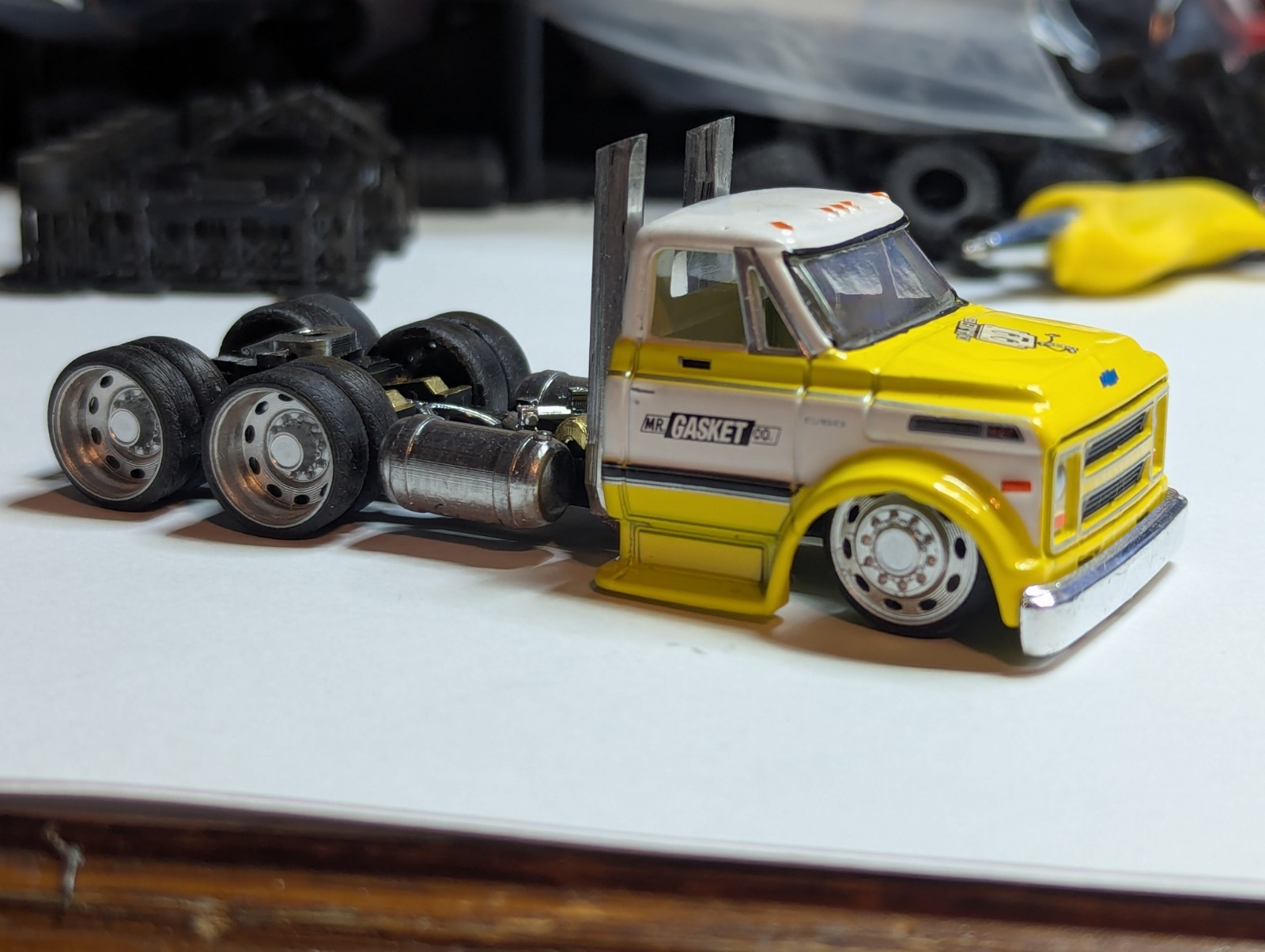 1/64 Scale Custom 3D printed M2 C-60 Tandem Axle Base/Wheels (Updated Version)