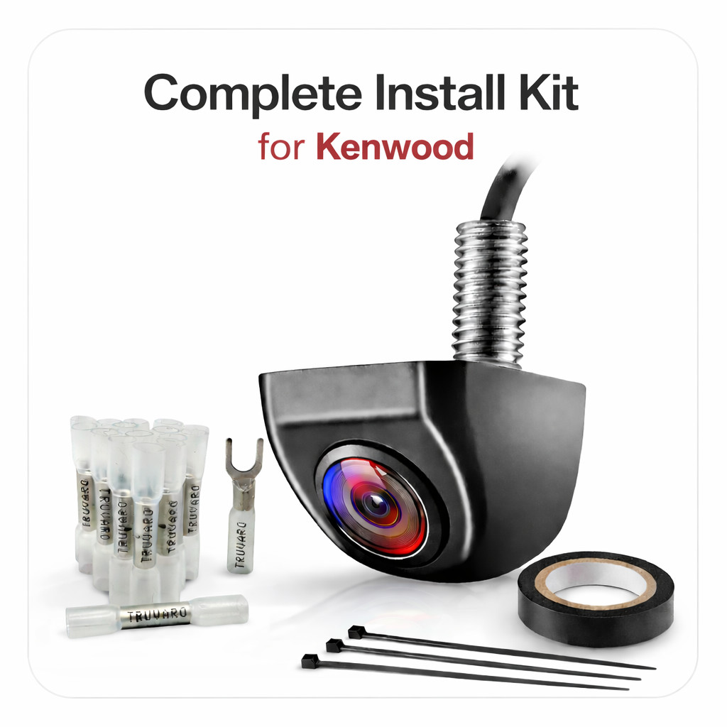 Rearview Camera For Kenwood DNX-6980 DNX6980 Radio Install Kit