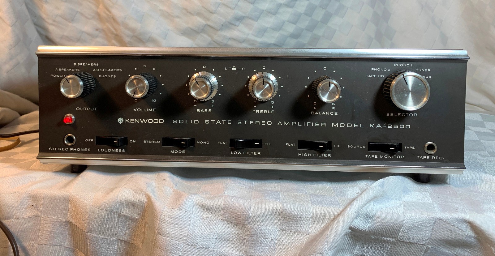 Late 60s Kenwood  KA-2500  Integrated Amp-Tested, Cleaned, Near Mint