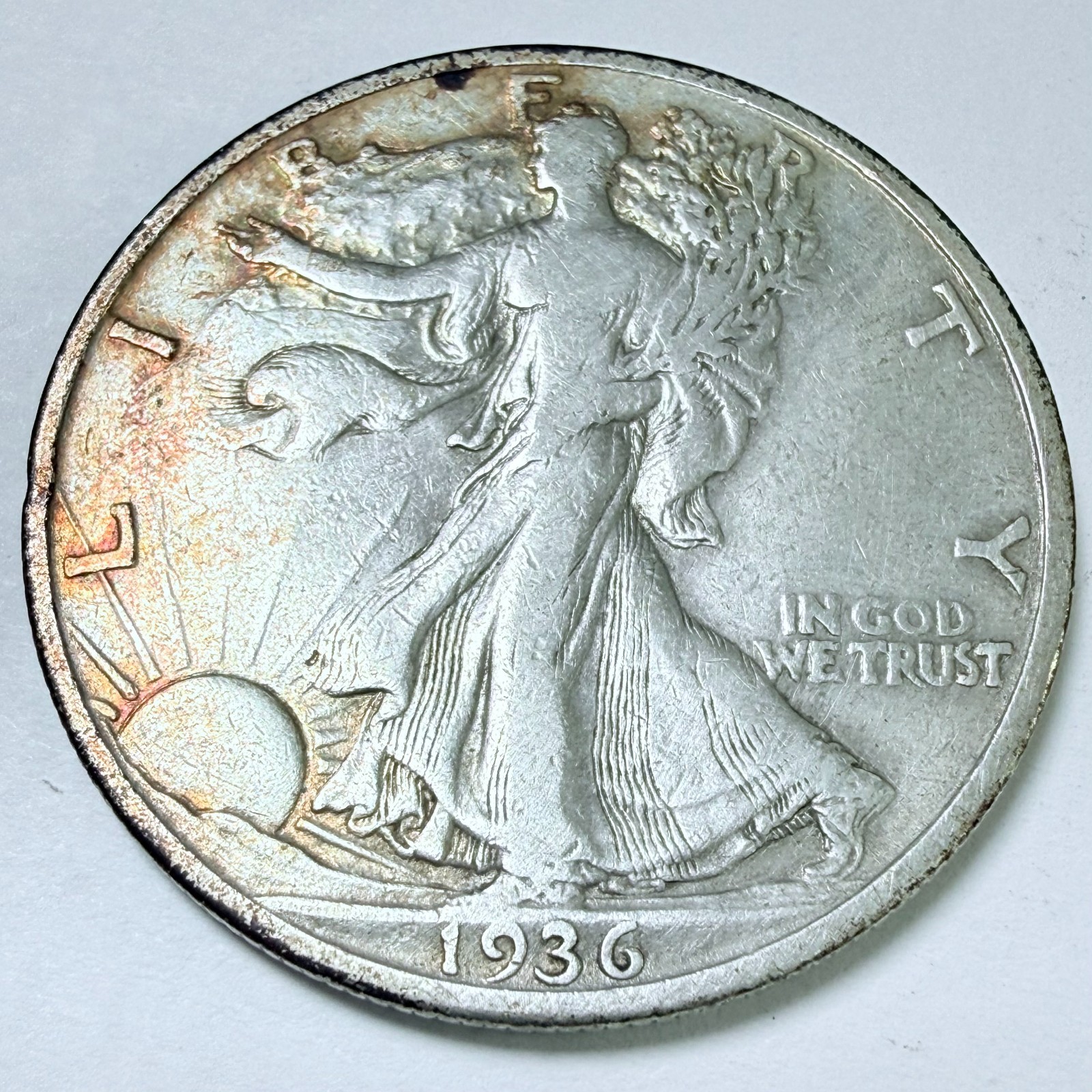 1935-S Walking Liberty Half Dollar 90% Silver FINE DETAILS #9876